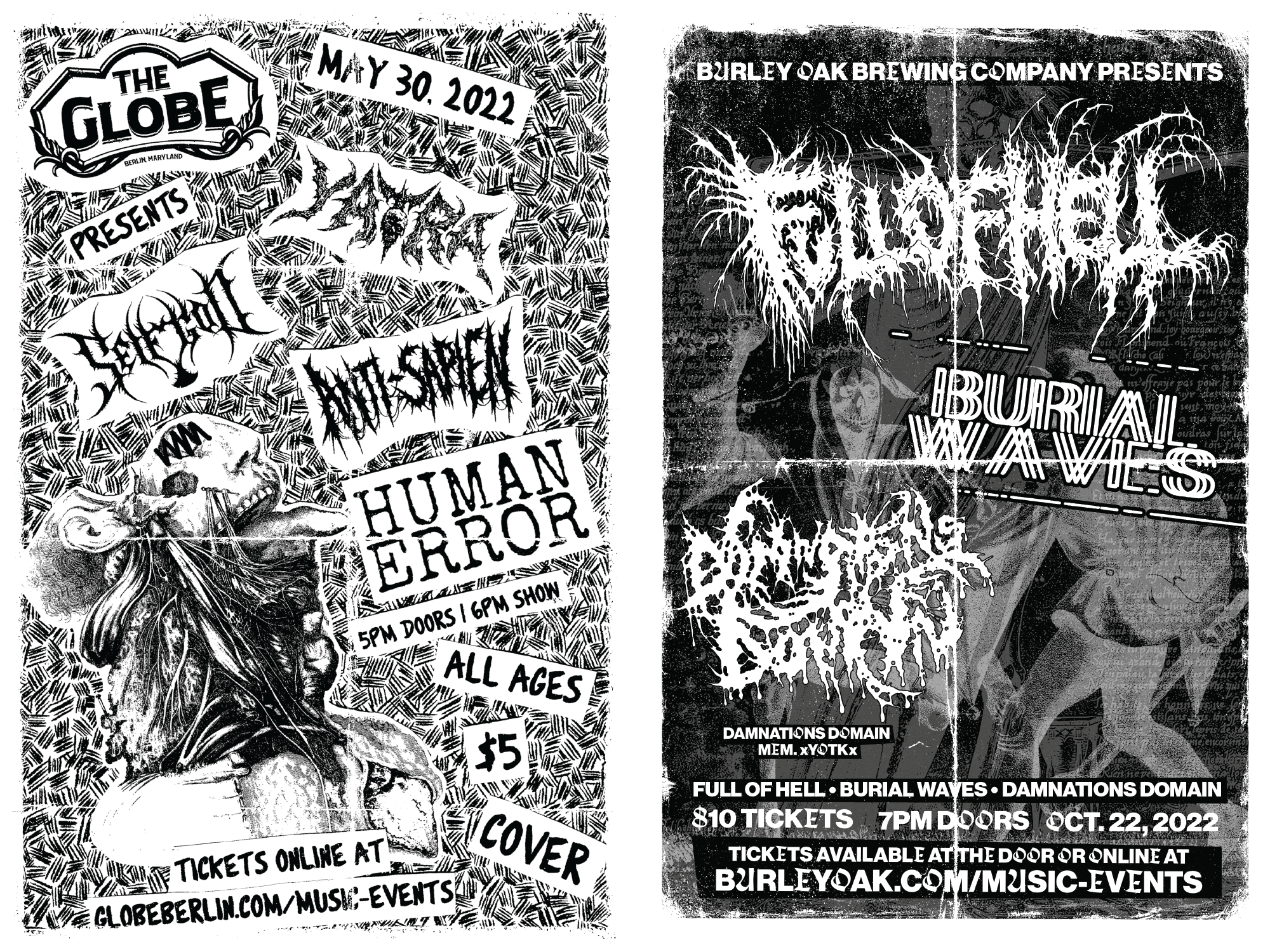 Yatra and Full of Hell Show Posters