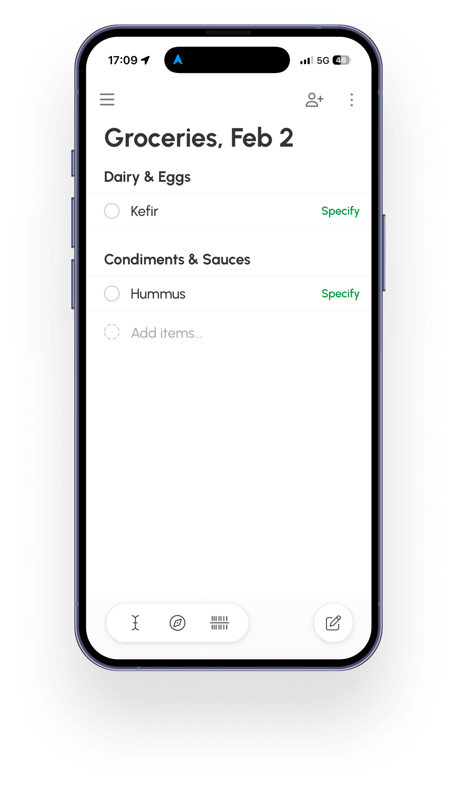 Grocery Buddy app helping users manage weekly shopping lists effortlessly.