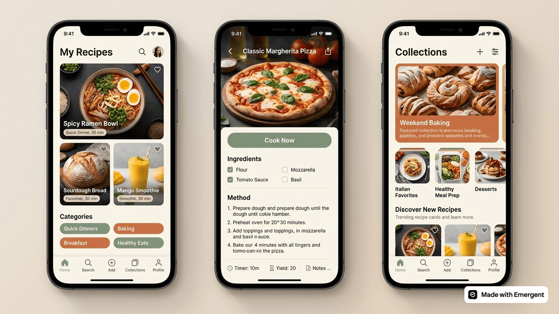 Recipe Keeper App Made with Emergent