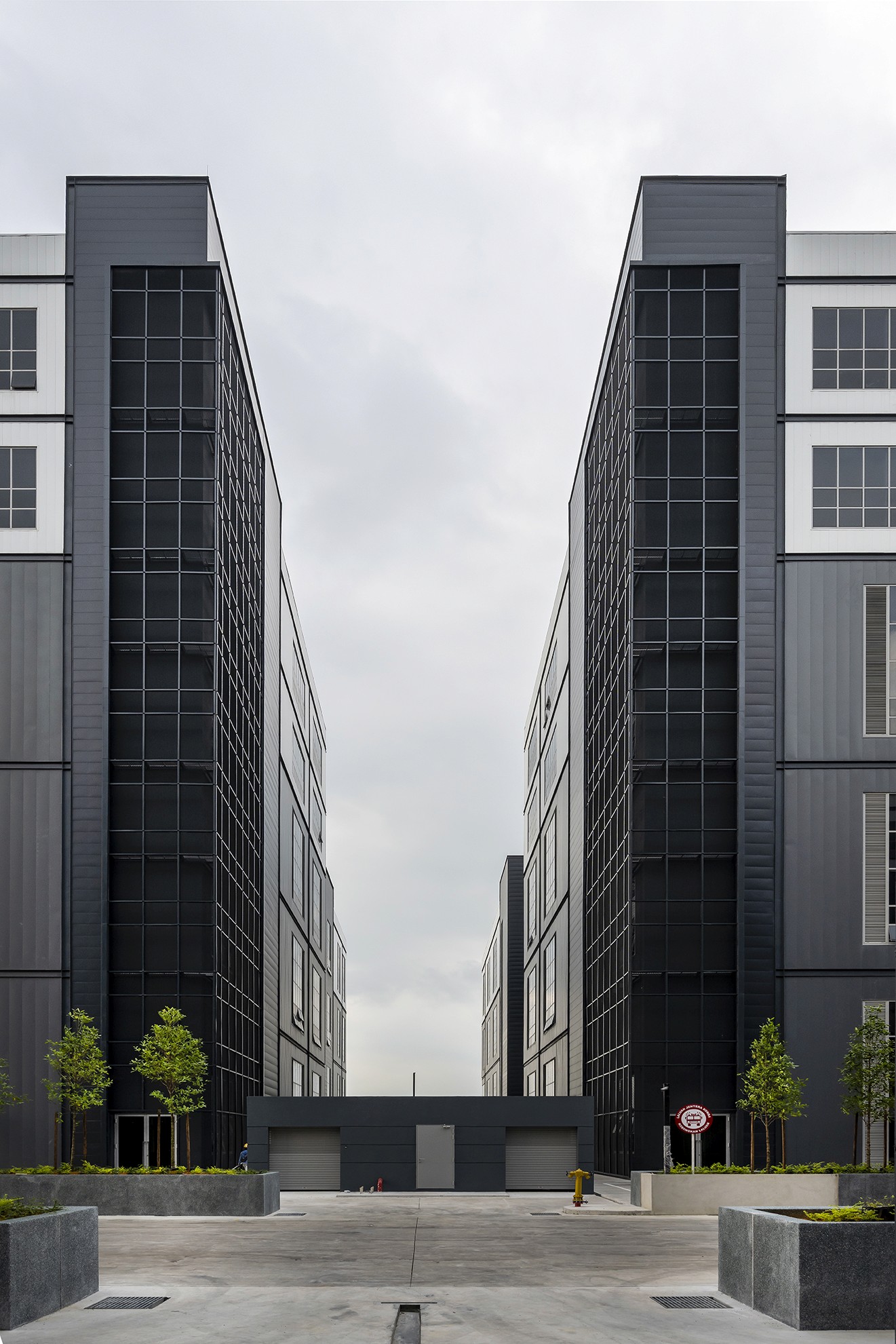Exterior view of Hap Seng Industrial Hub project by Asima Architects