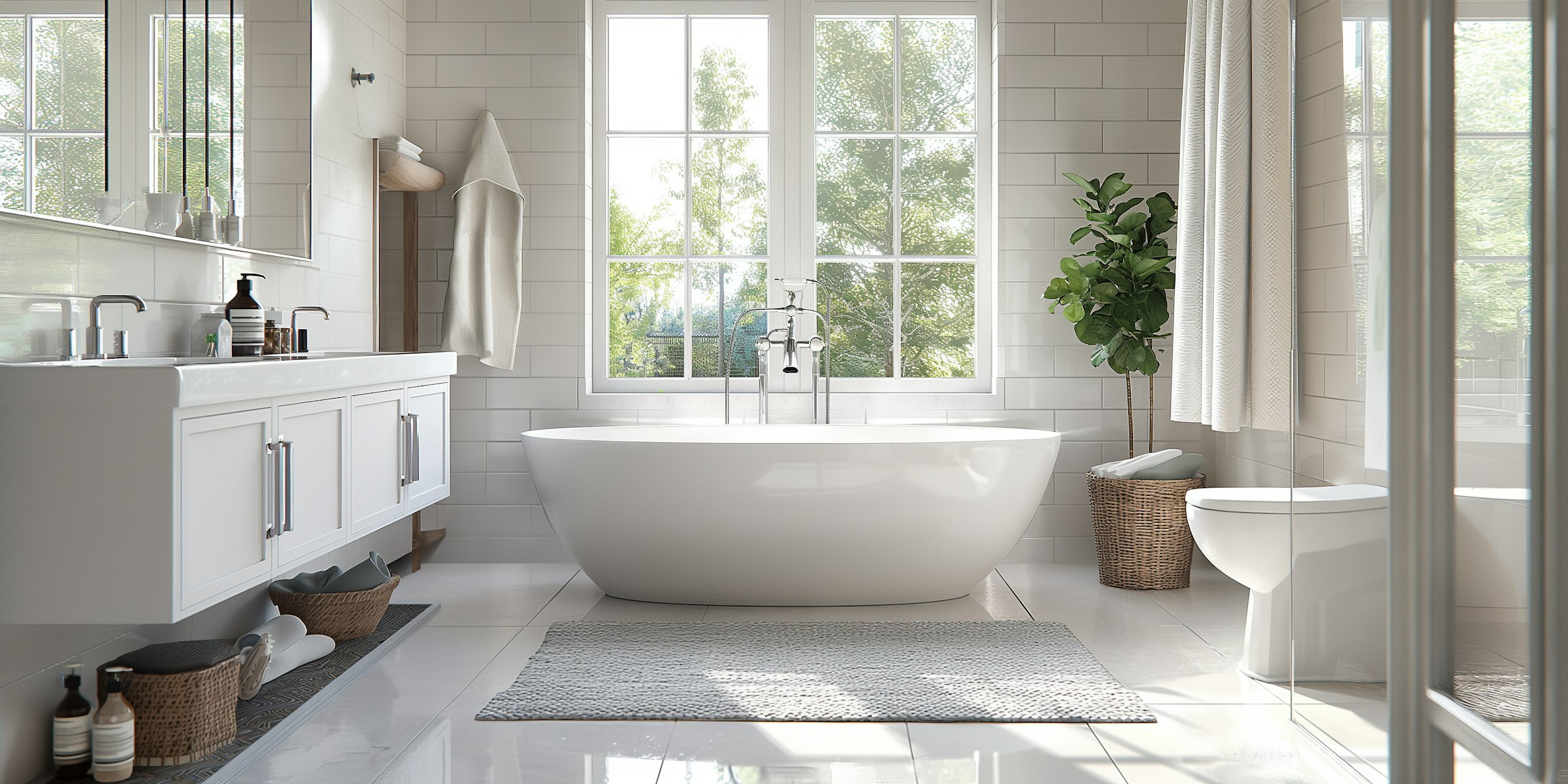 Beautiful smart bathroom