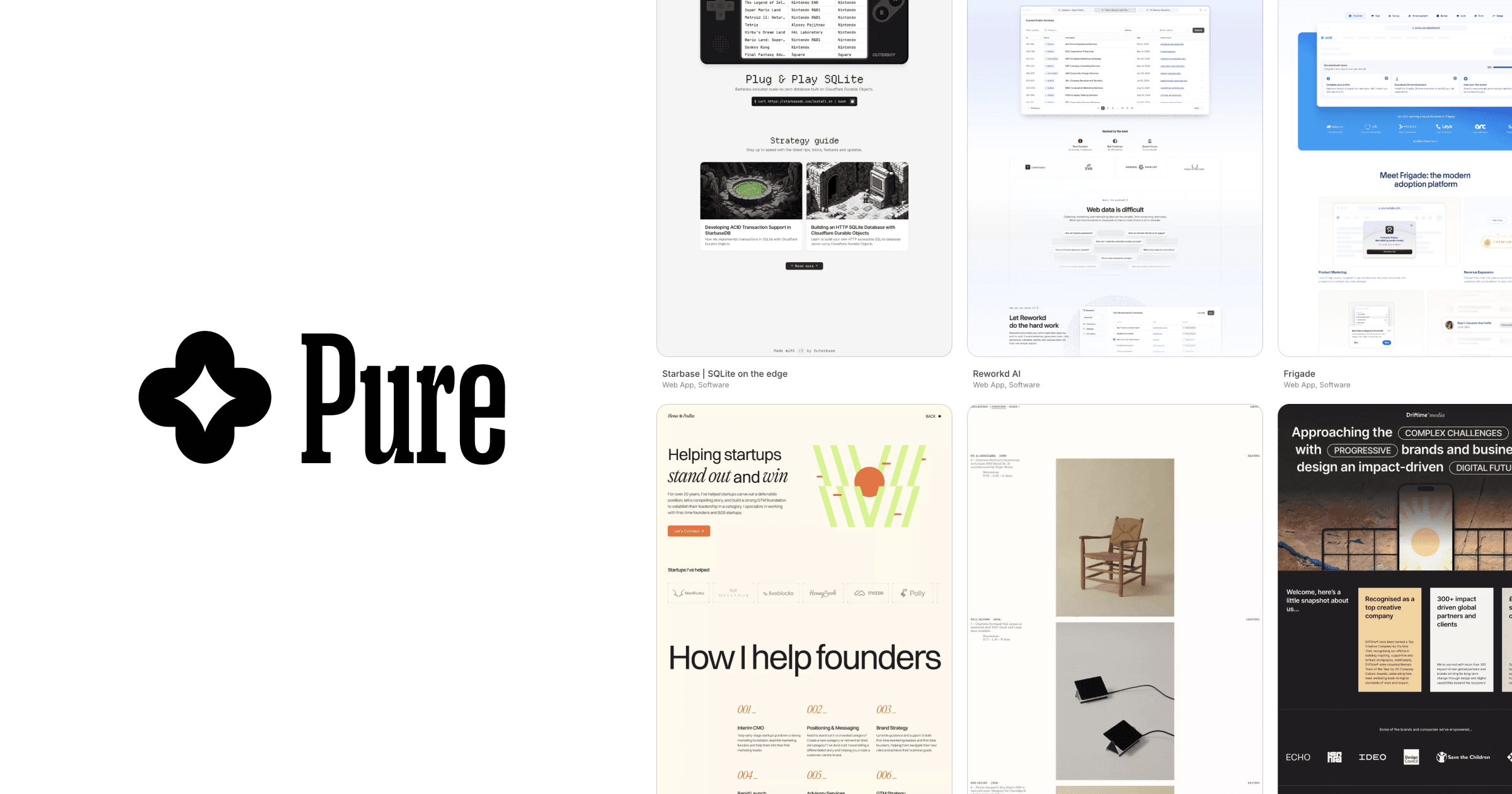 Pure — Landing Page Design Inspiration