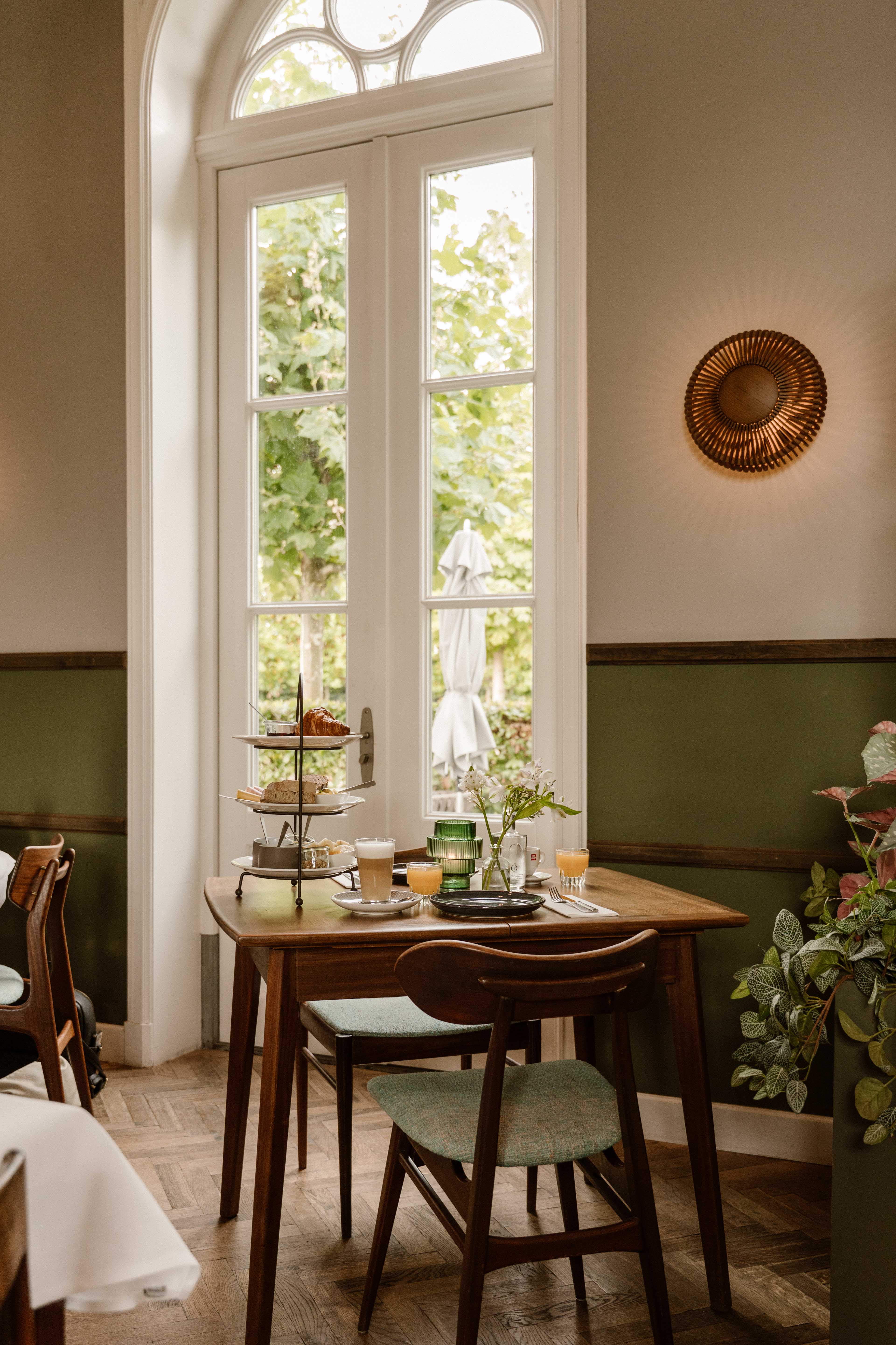 mountains with a road in between