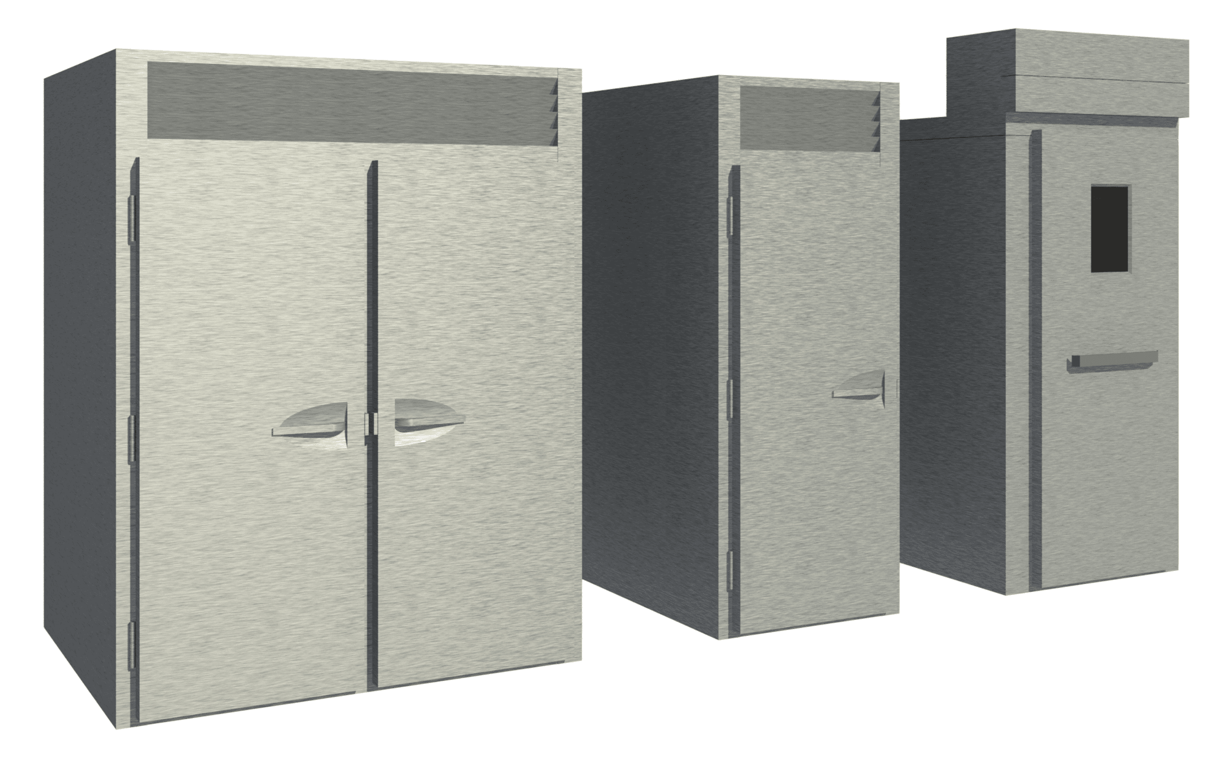 Revit 3D view showing Baxter retarders.