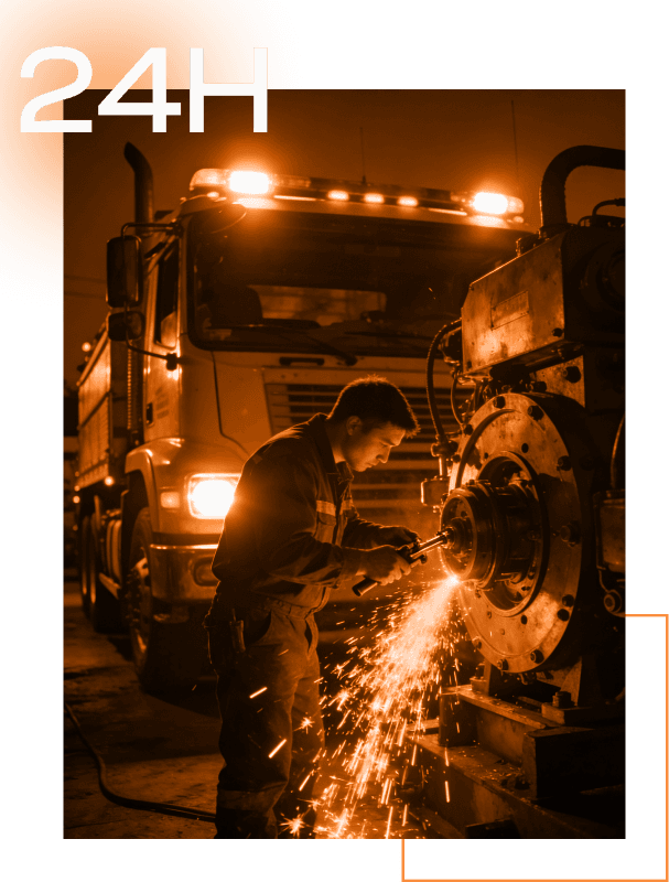 Guy working on a machine