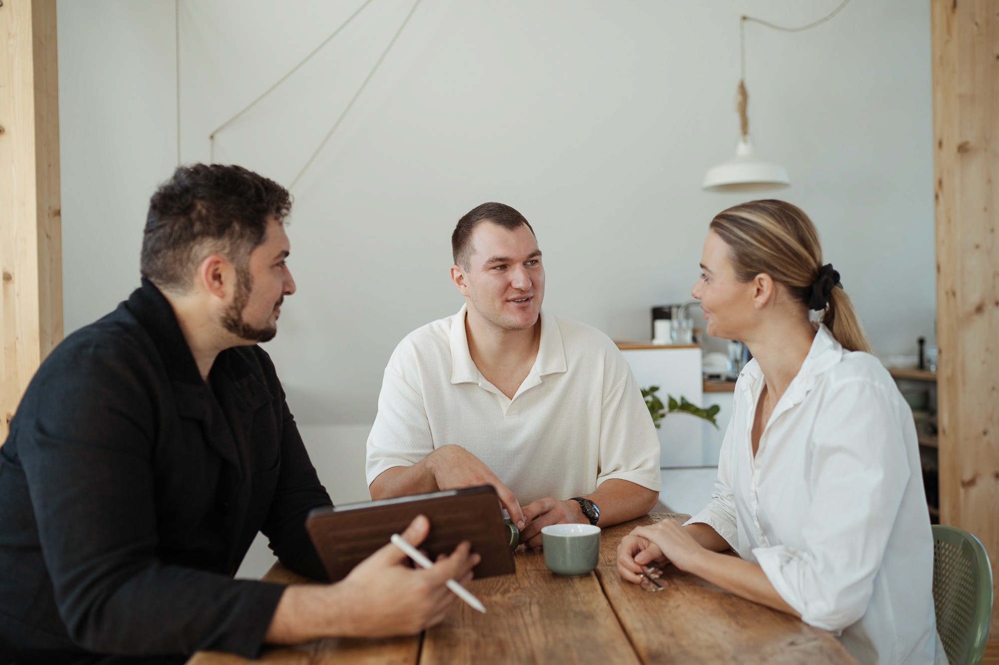 Group of founders in a StoryOS workshop discussing brand narrative systems