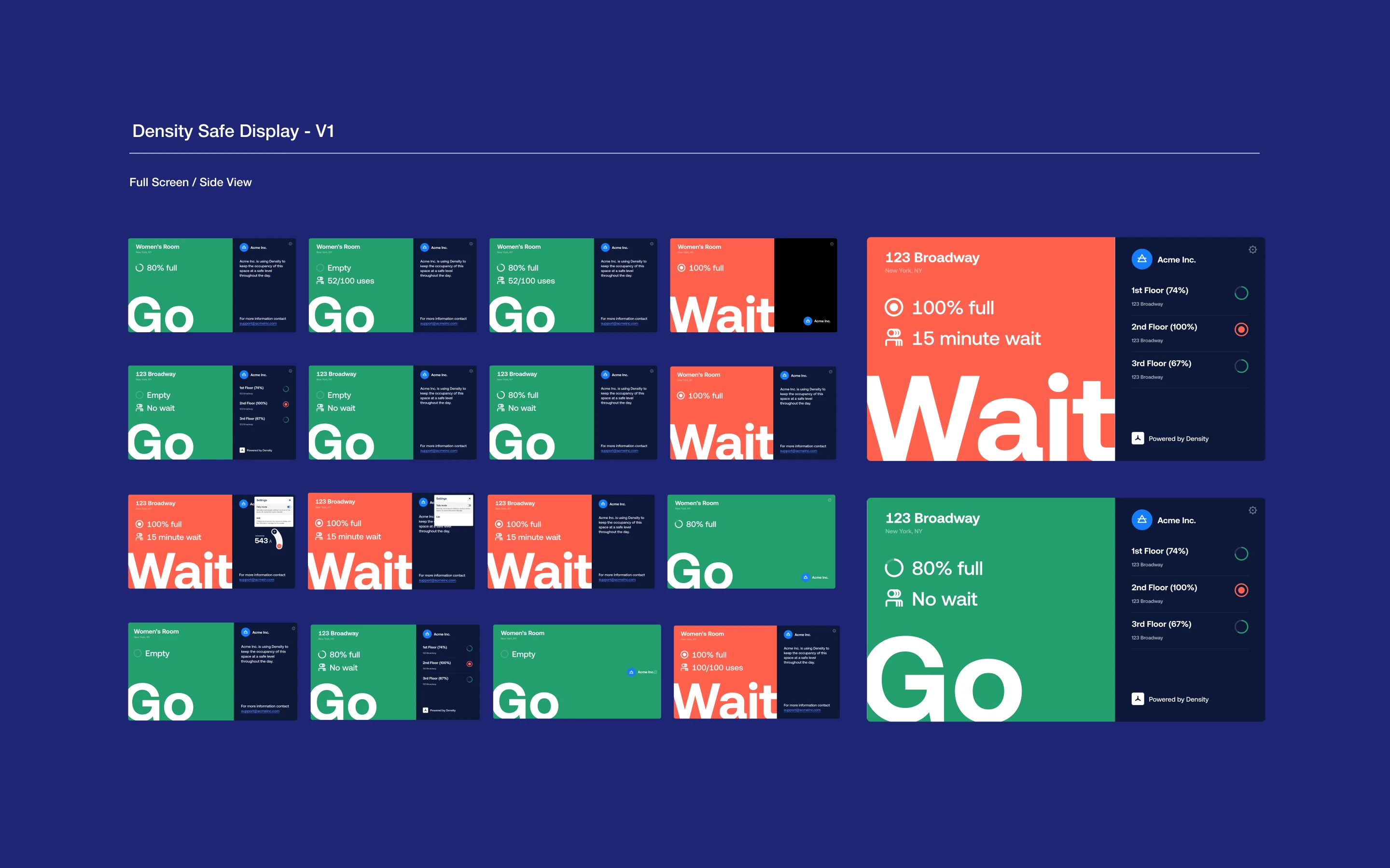 Screenshot of round one of retail safe display versions. 