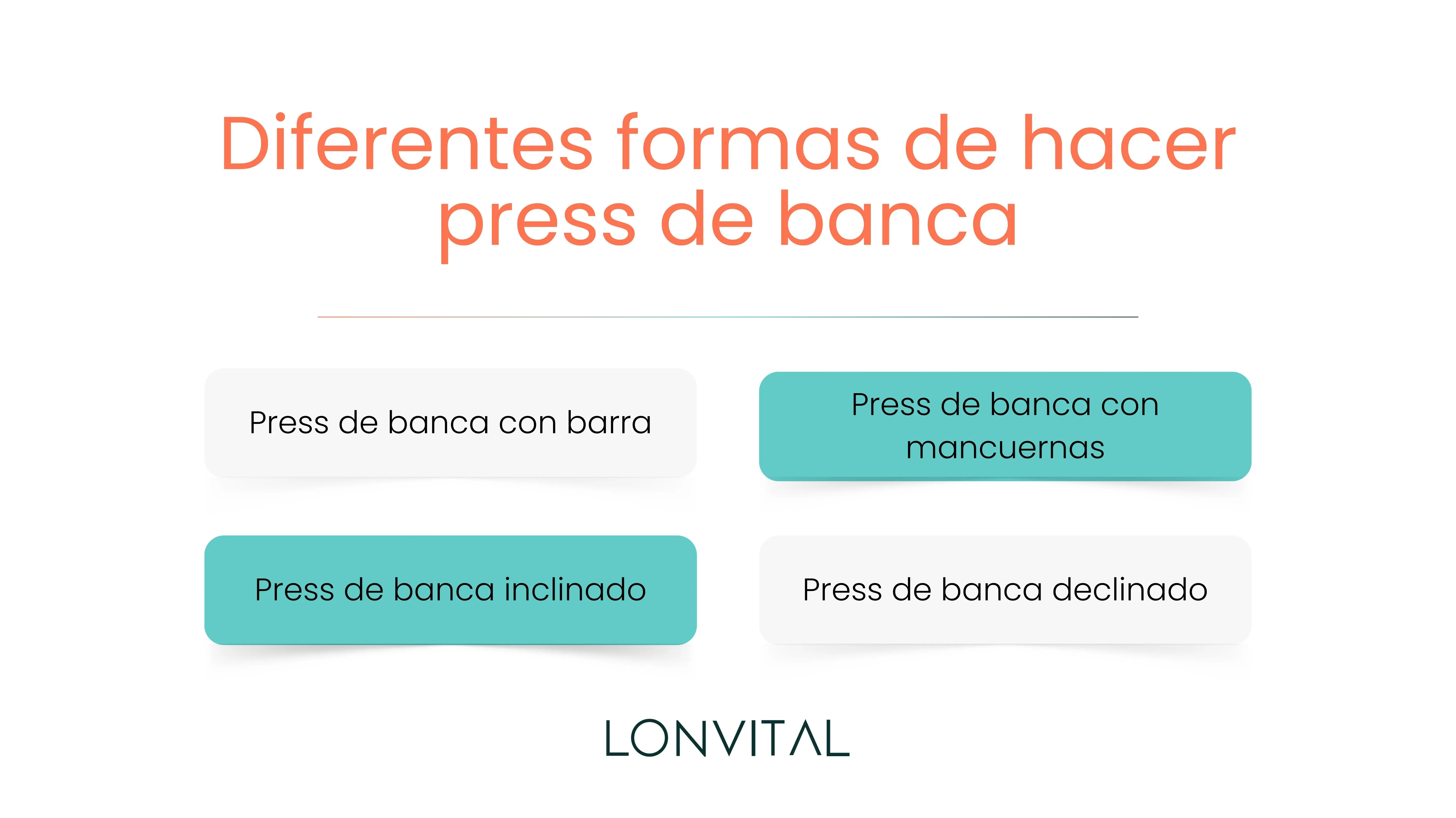 Diferentes formas de hacer press de banca