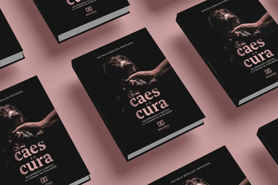 Design e diagramação de Capa Livro Os Cães e a Cura Editora Dialética Design Editorial Ambi Criativa