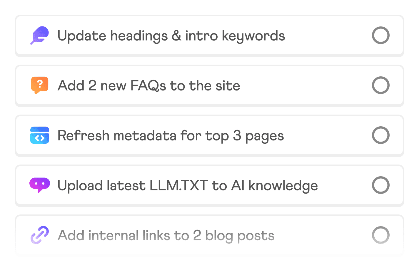 Minimal calendar view highlighting upcoming dates and tasks.