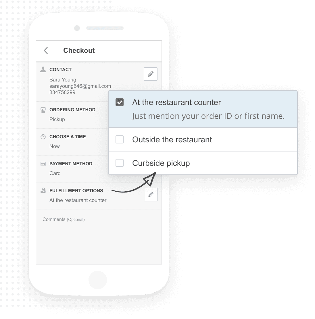 Shows the user panel 