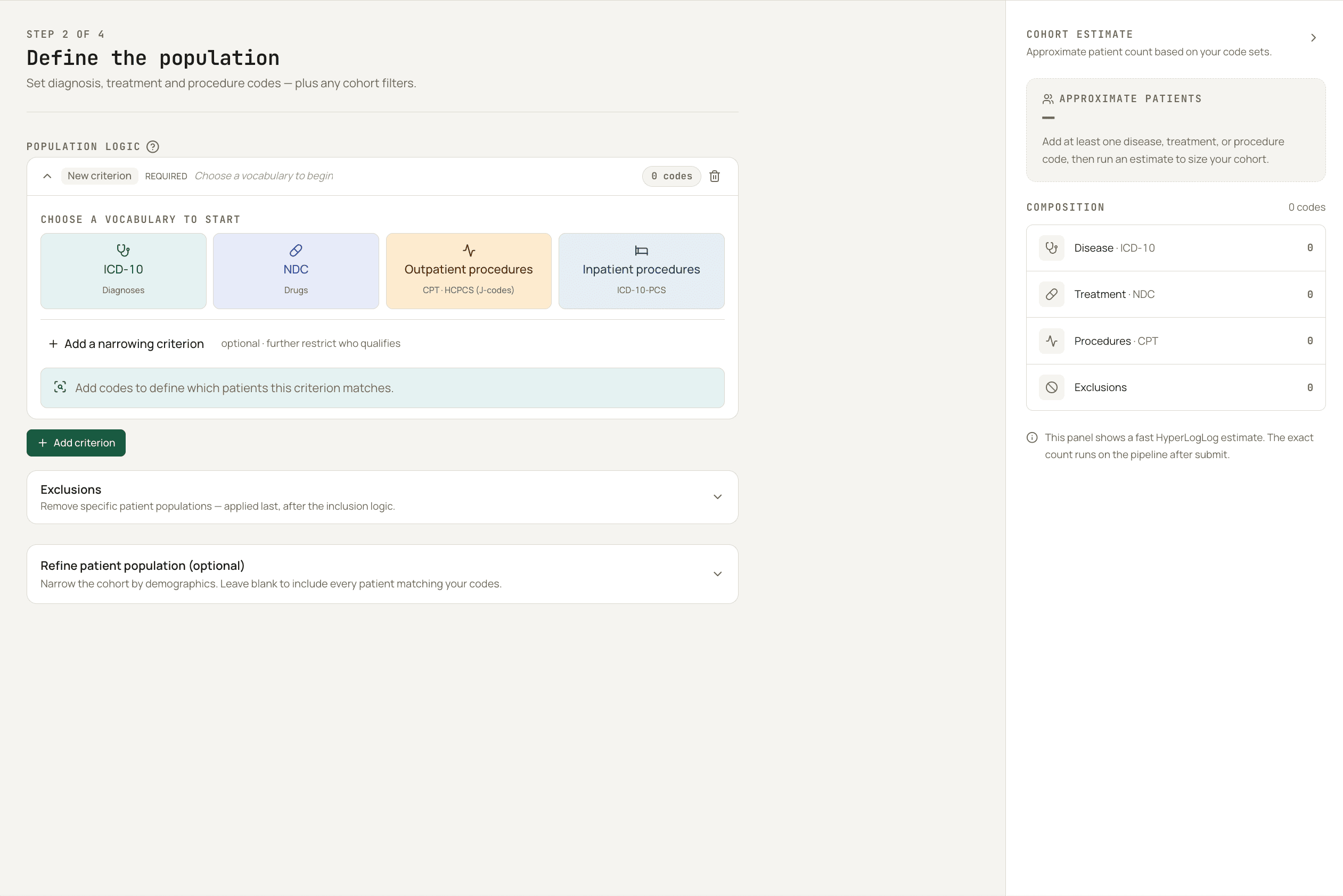 Disease Market Basket Creation Tool