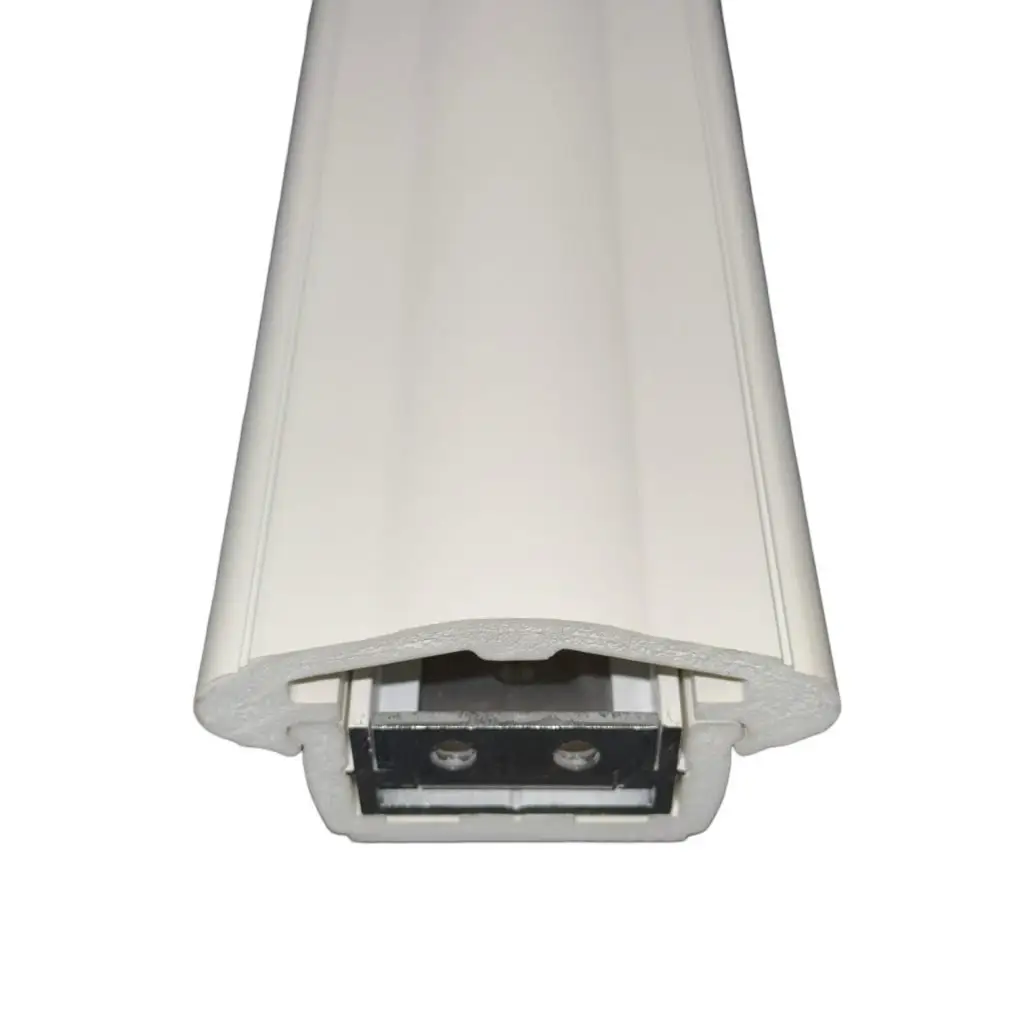 top pvc rail with metal insert