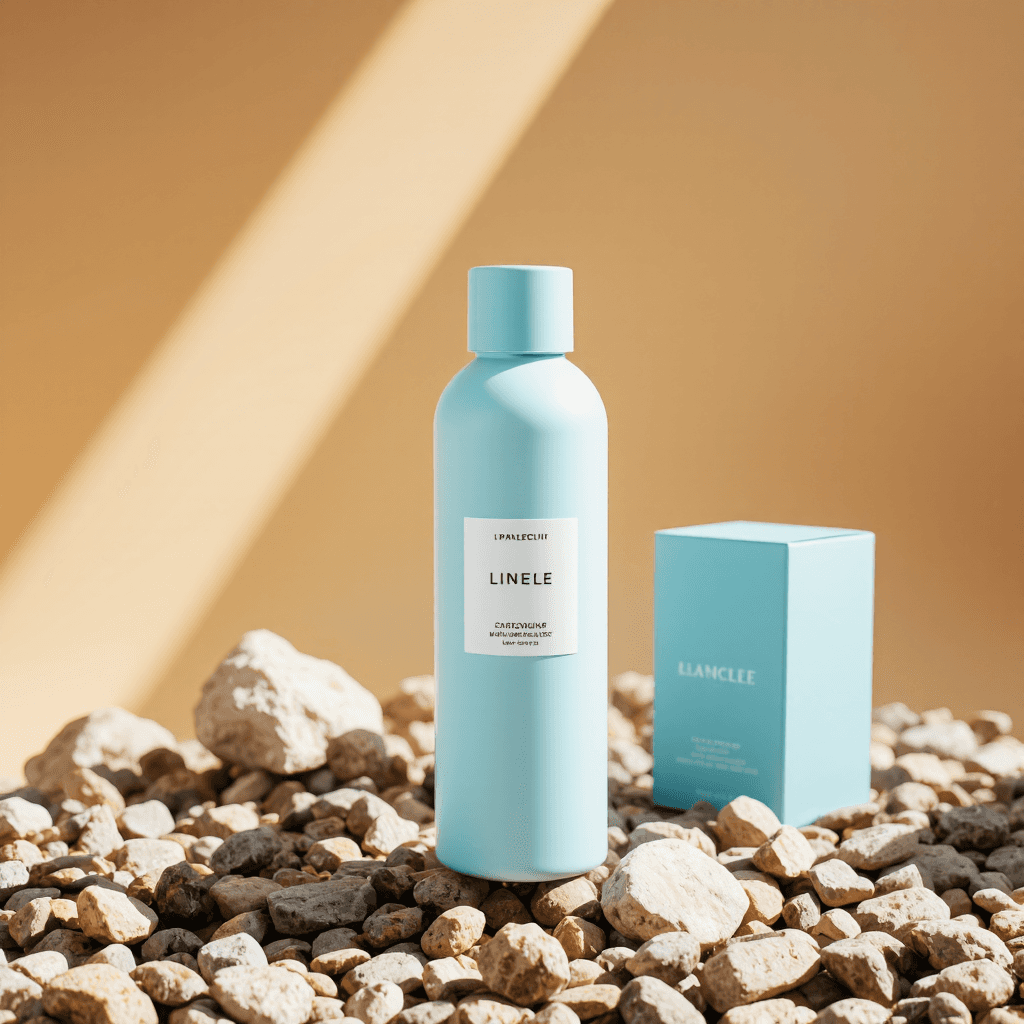 product photography of a bottle of enzyme powder wash