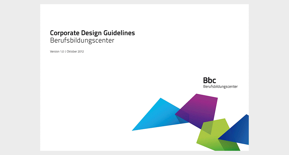 Berufsbildungscenter Bern Design Manual