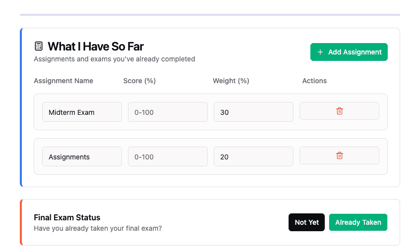 free-grade-calculator on duetoday