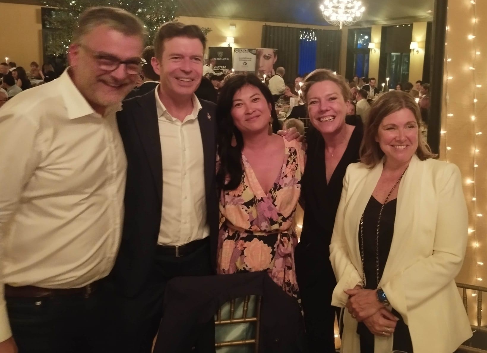 Fabrice Lachize, Président de la CCILF, Stéphane Vojetta, Député des Français établis hors de France (ème circonscription), Thanh Huynh de Vivre á Porto, Pascale Schneider, Présidente de AssoFrança et Valérie de Barros, Présidente de Vivre á Porto