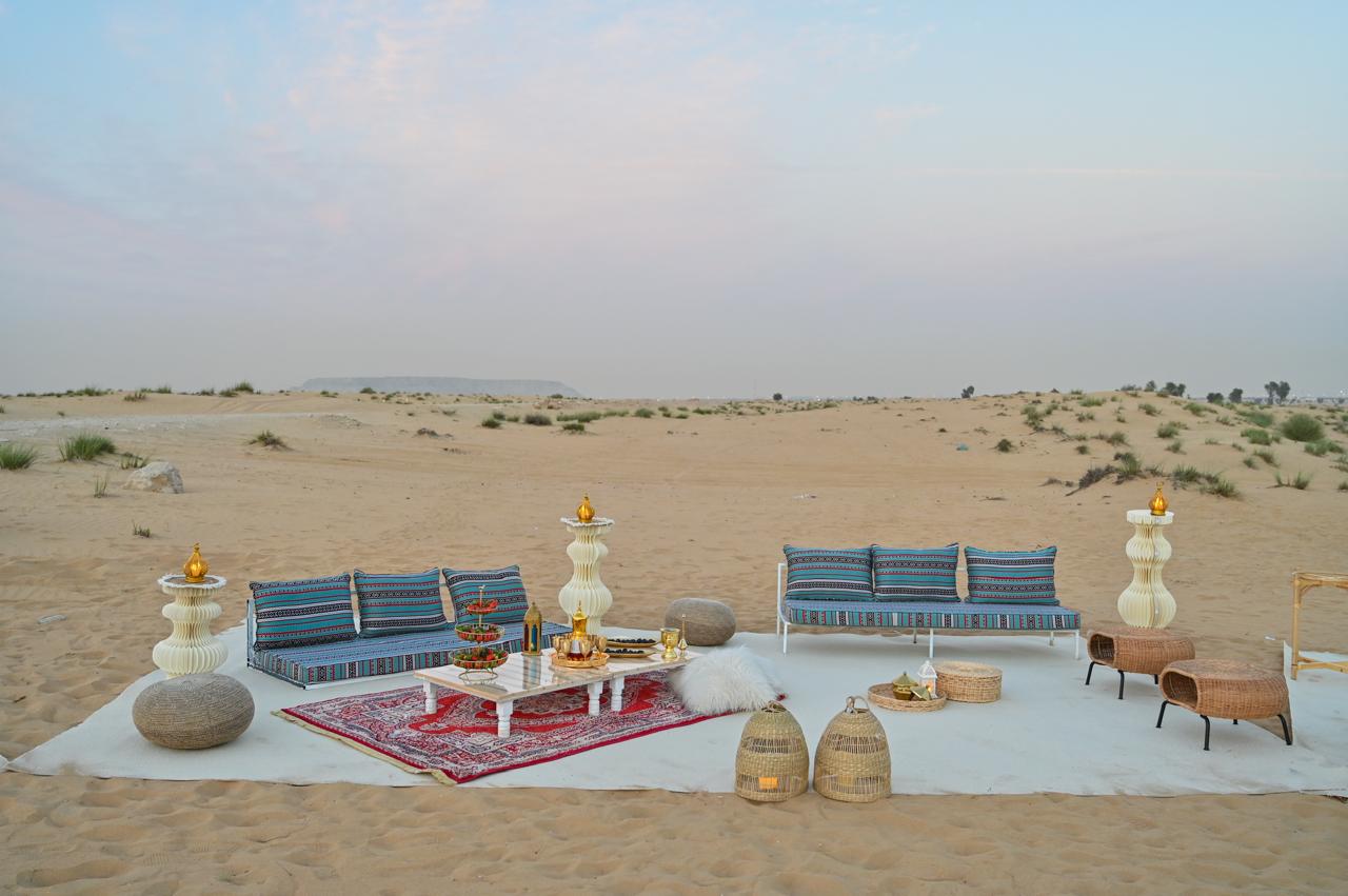 Sufi Dancer in the night of Sparkling Sandset