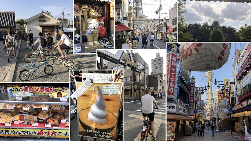 Cycling tour of Osaka