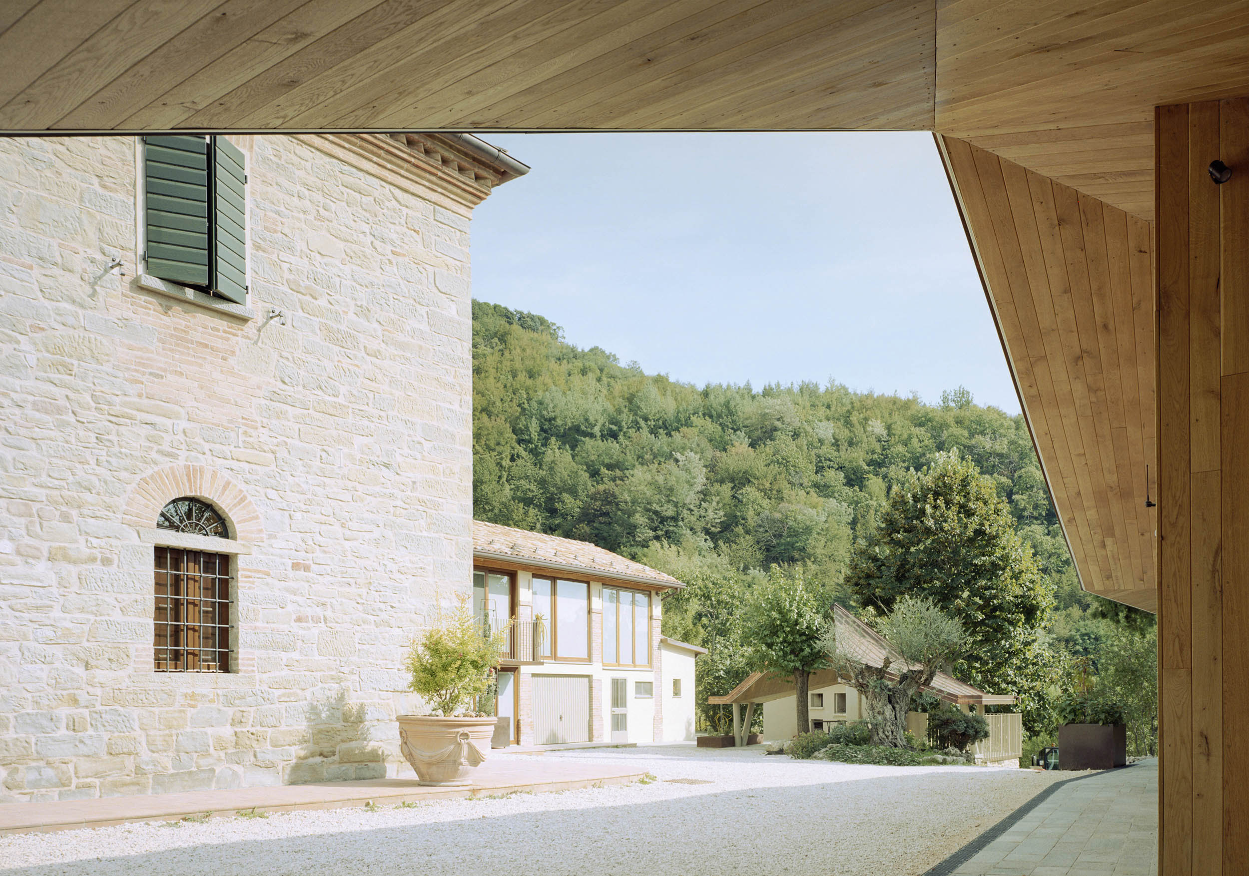 Workshop made of bright wood