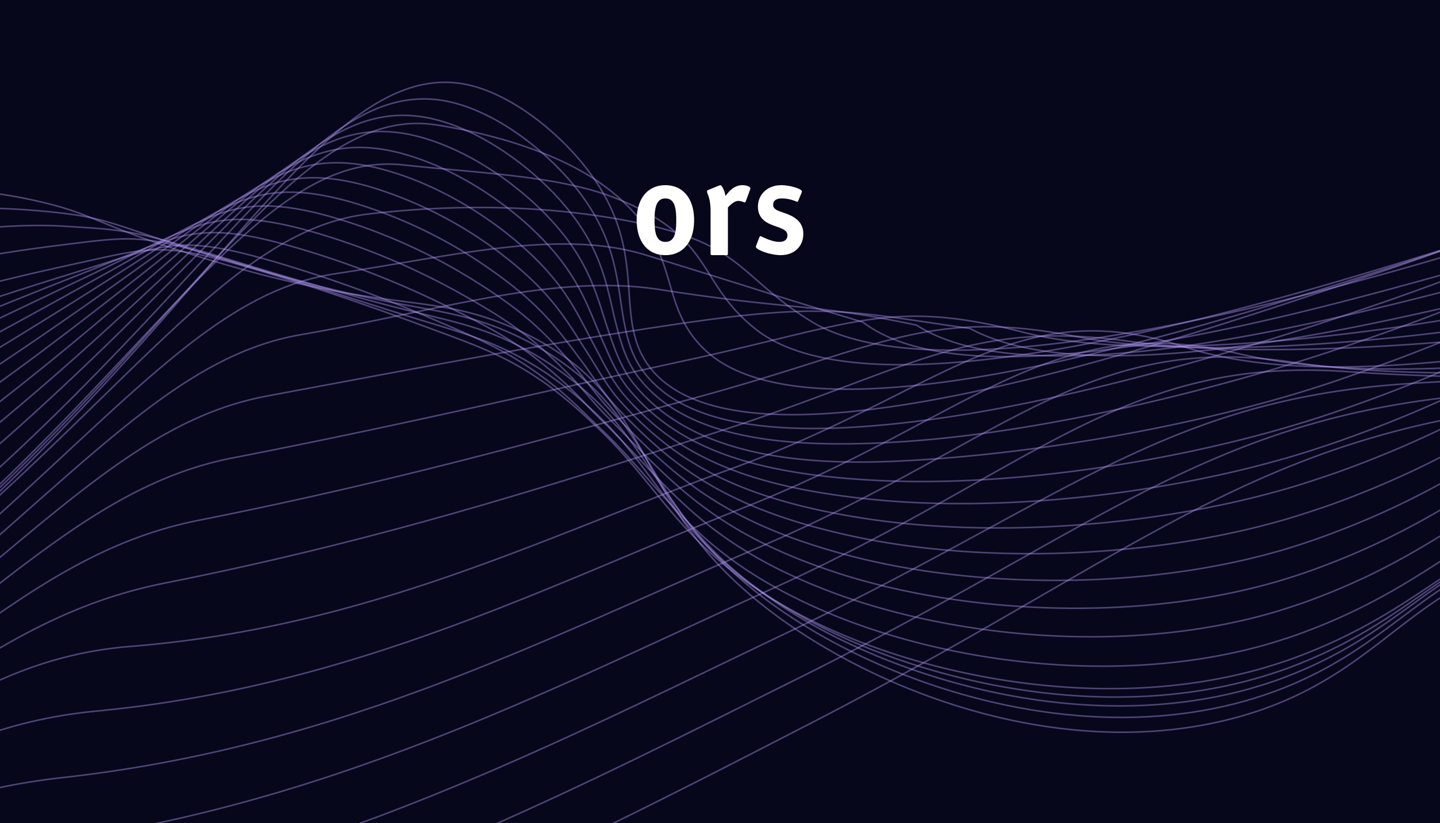 ORS logo - broadcast metadata collaboration with Simply.TV