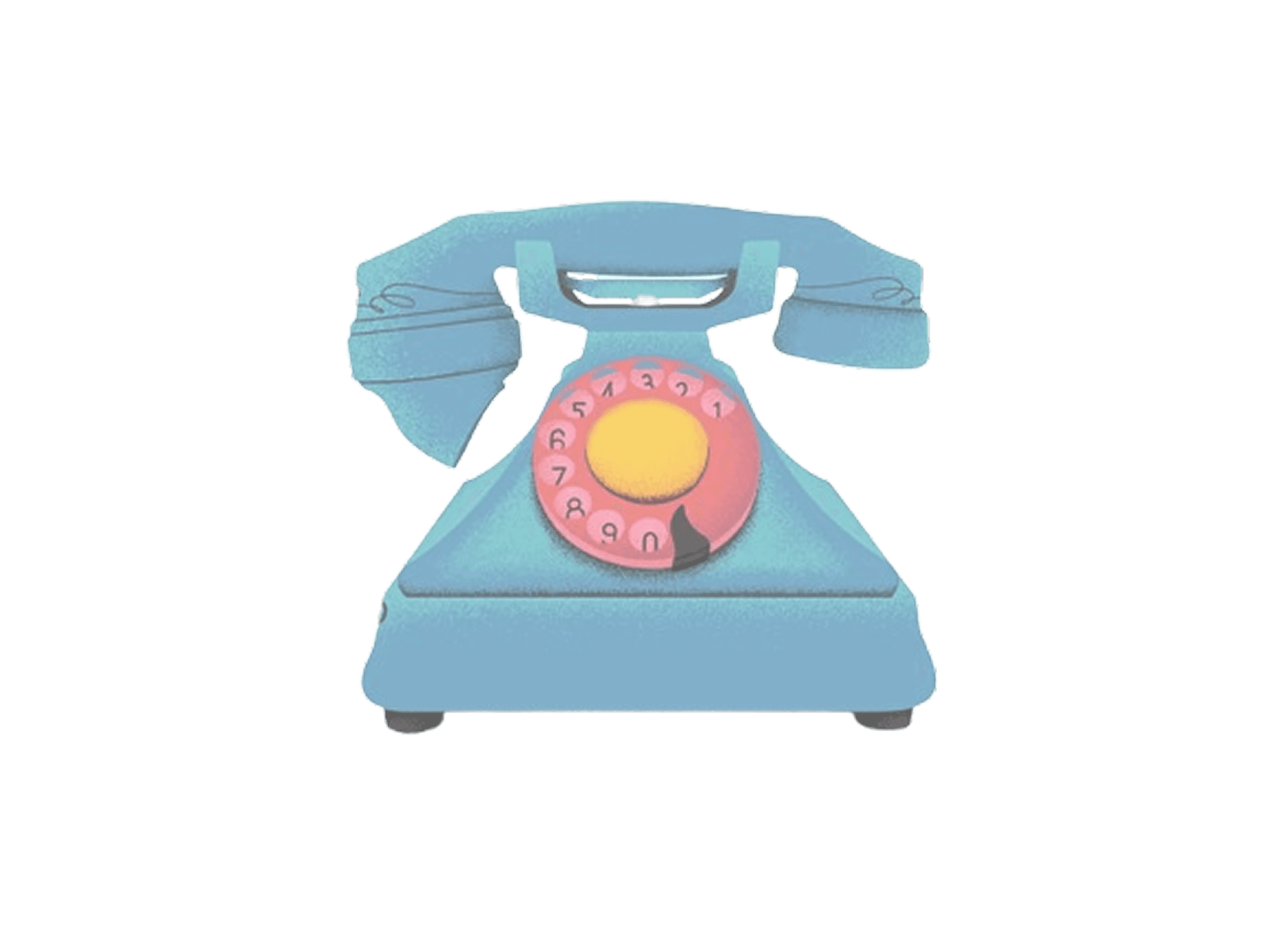 Ilustration of dial phone