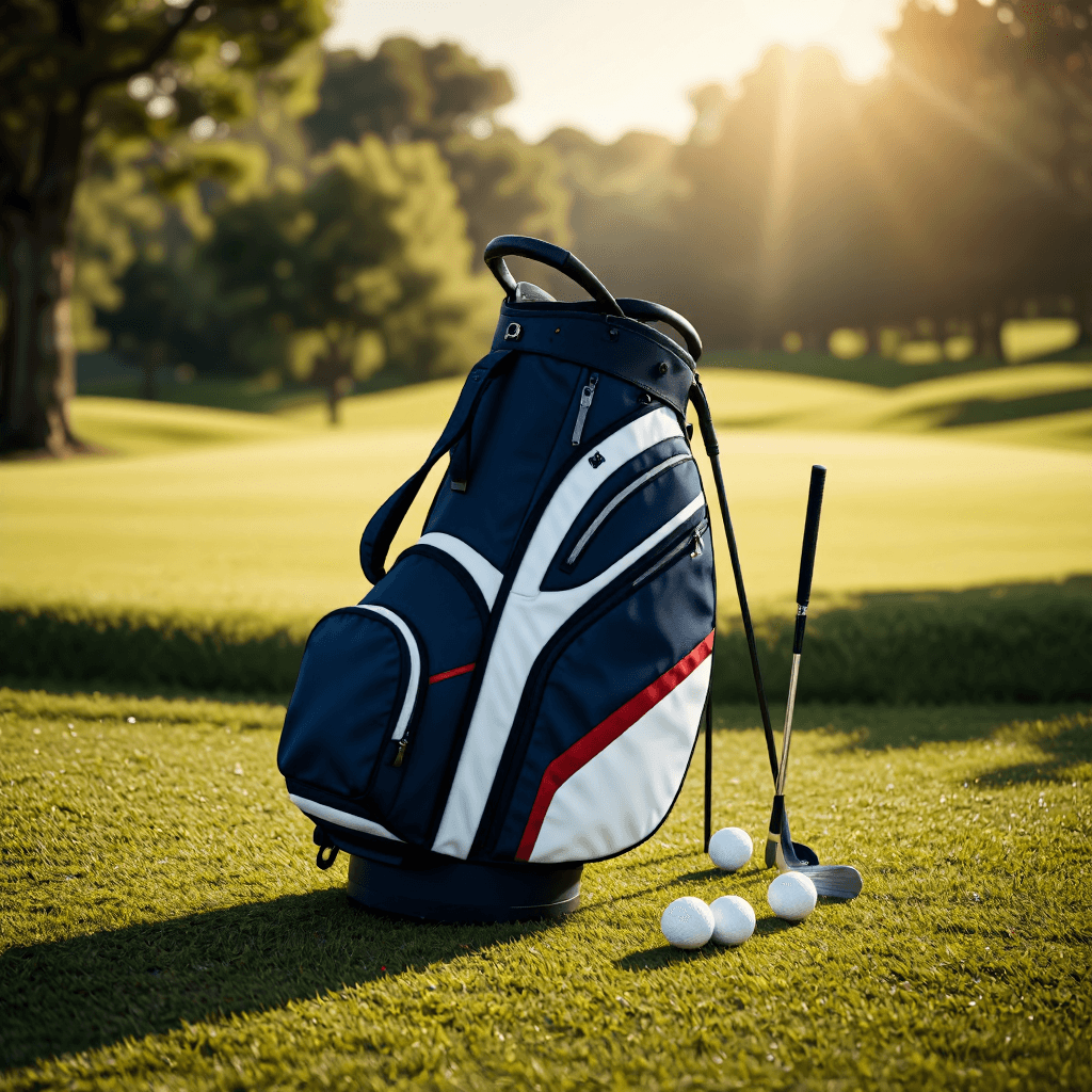 product photography of a golf bag