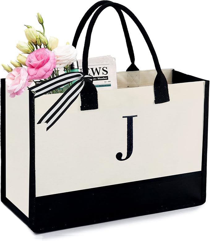 BeeGreen Monogrammed Personalized Womens Tote Bag