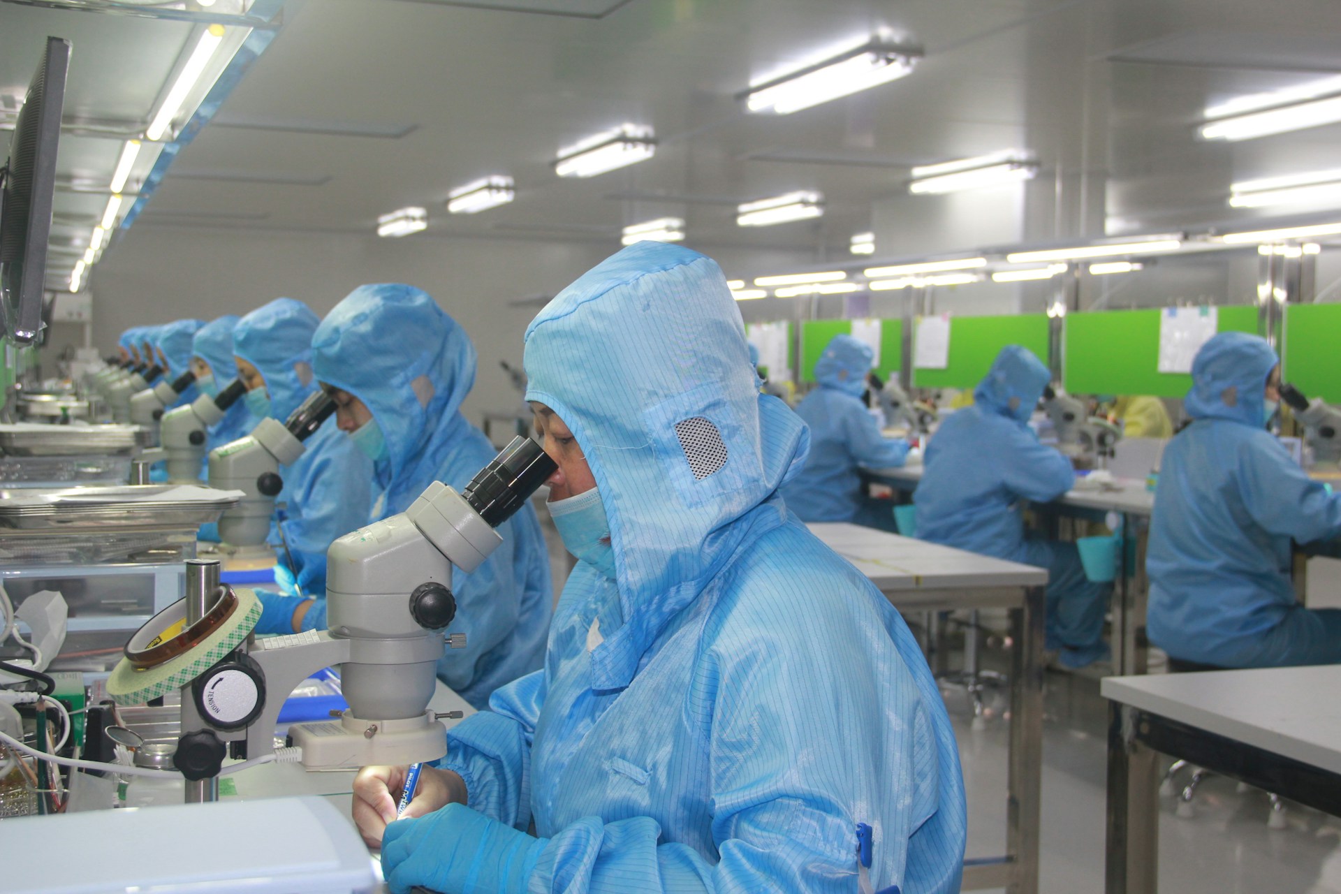 Production line quality control process representing the systematic readiness testing required before AI agent deployment