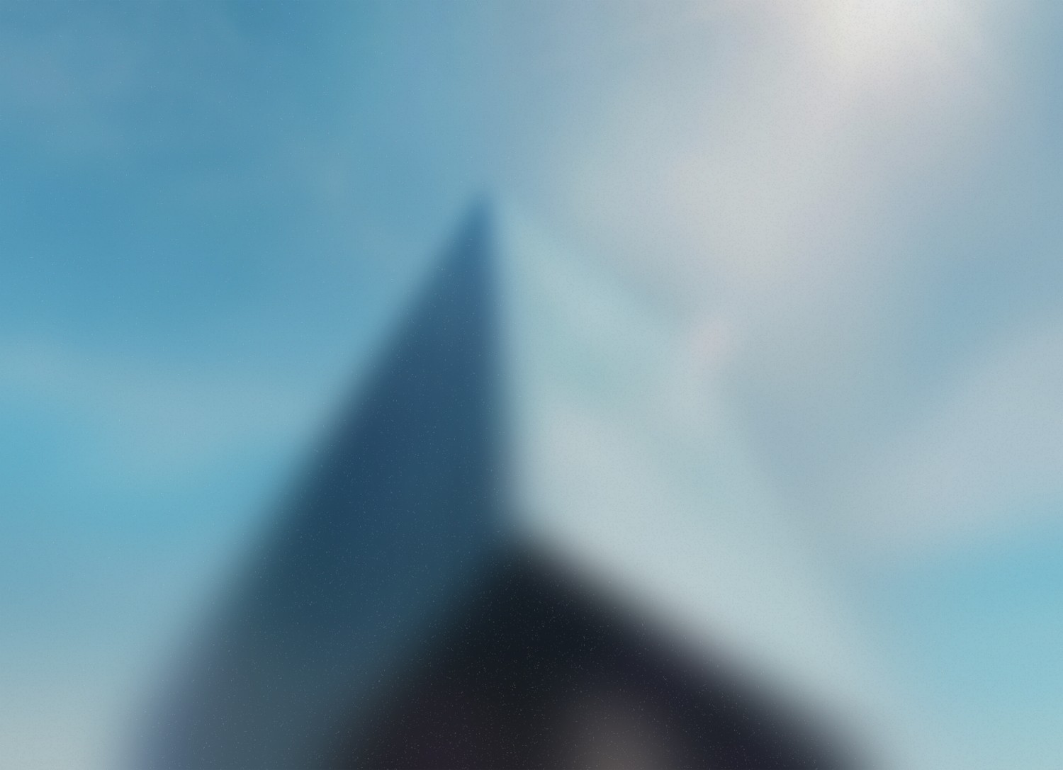 Abstract dark background with a diagonal orange stripe and blurred figure