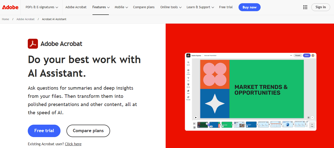 Adobe Acrobat AI Assistant