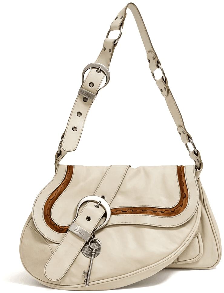 Beige Gaucho Leather Bag