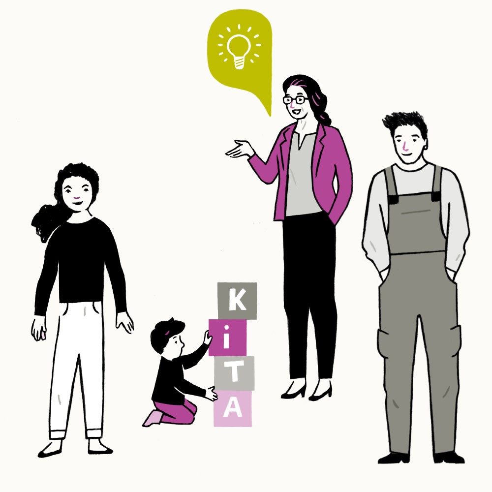 Ausschnitt Illustration mit Katze