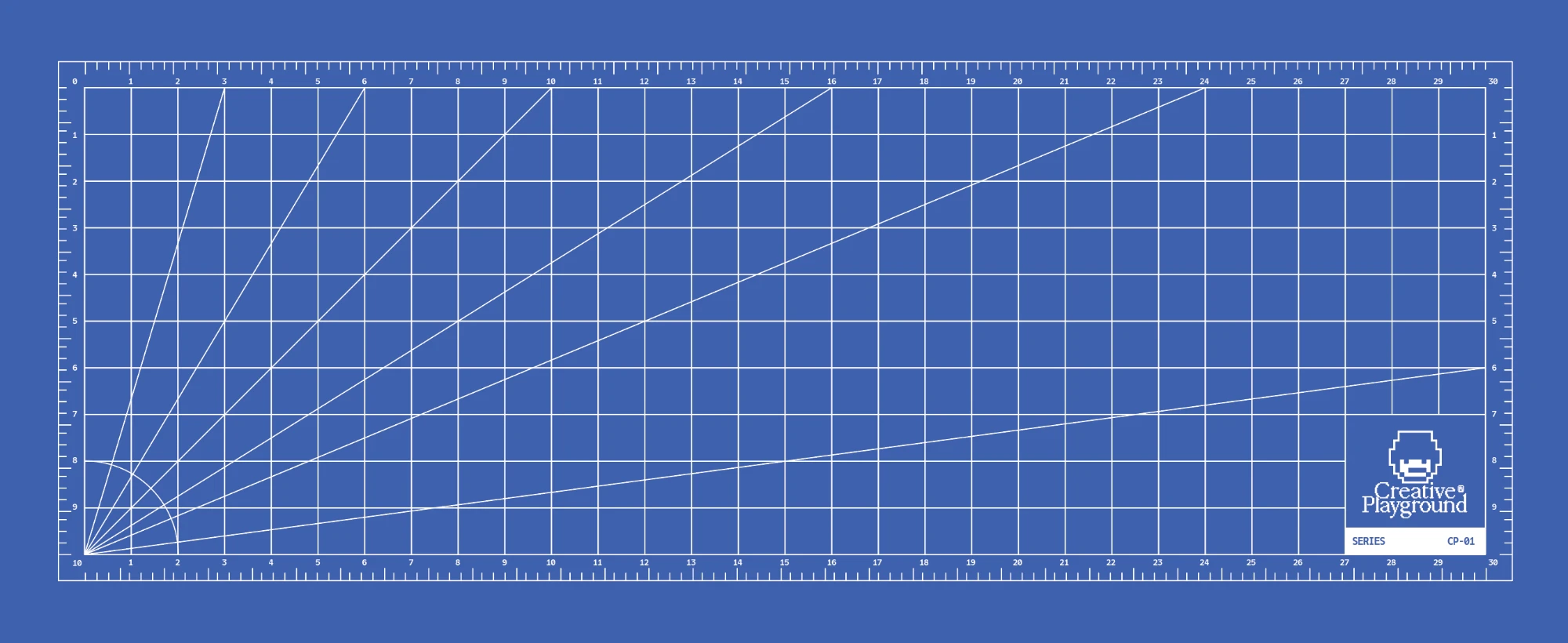 Cutting Mat Blue artwork, flat