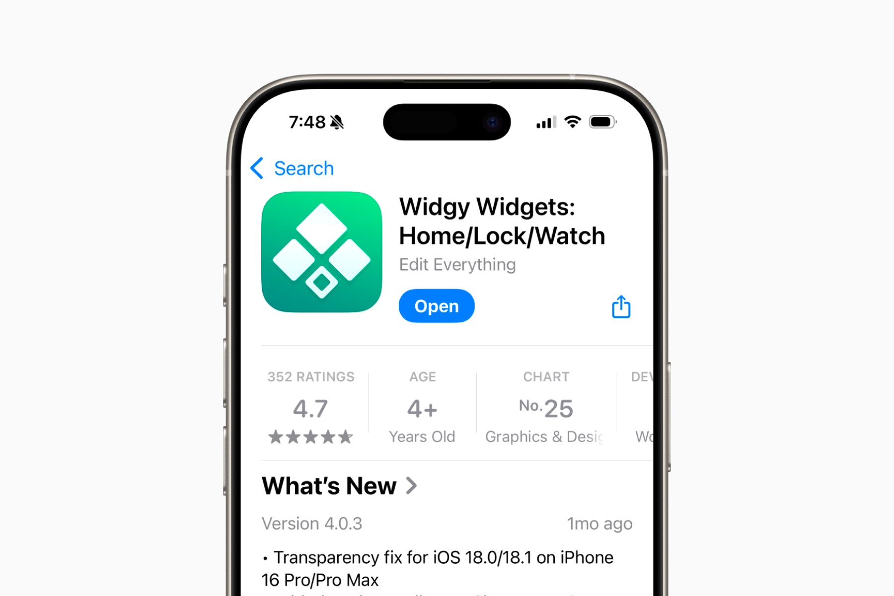 Widgy App on the App Store