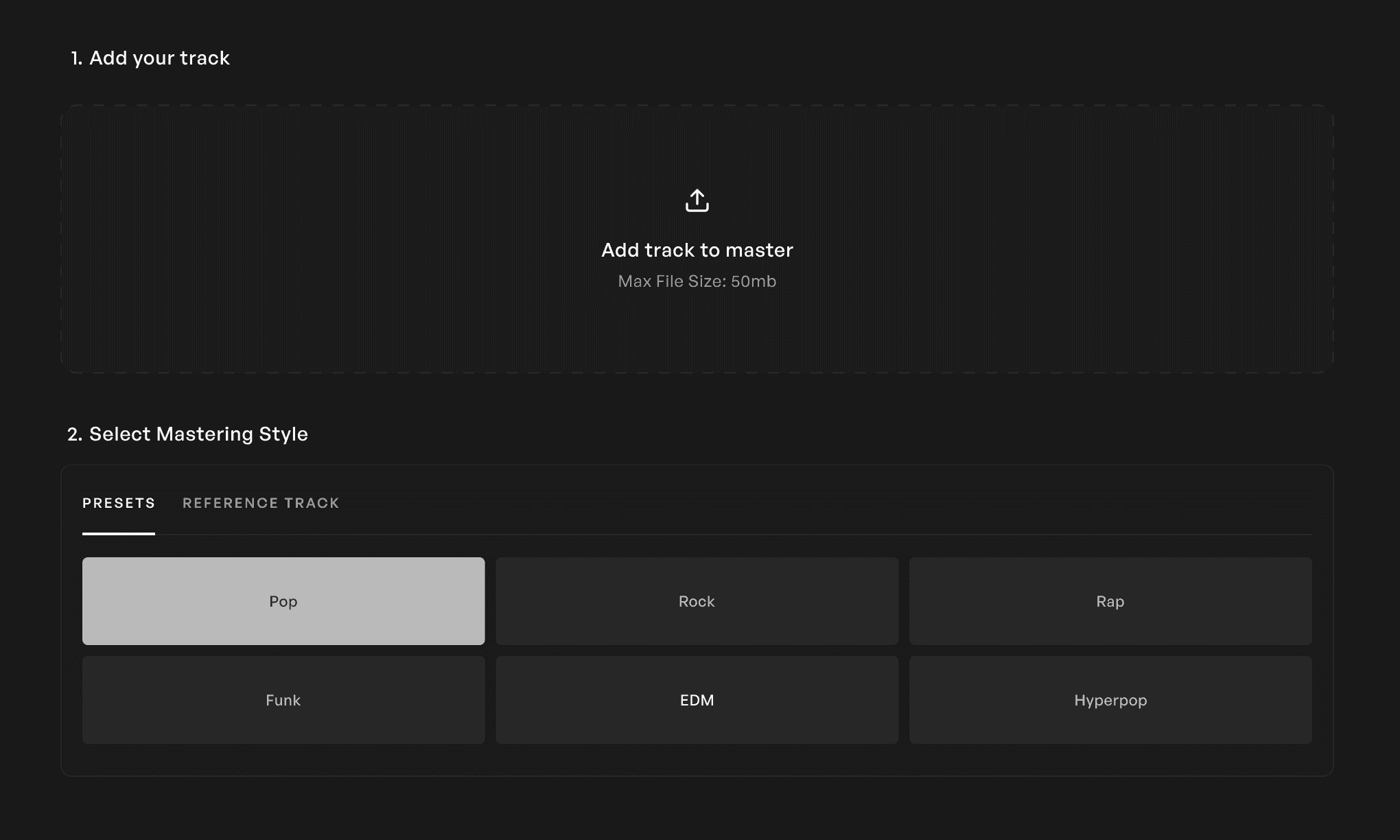 AI Mastering on Kits