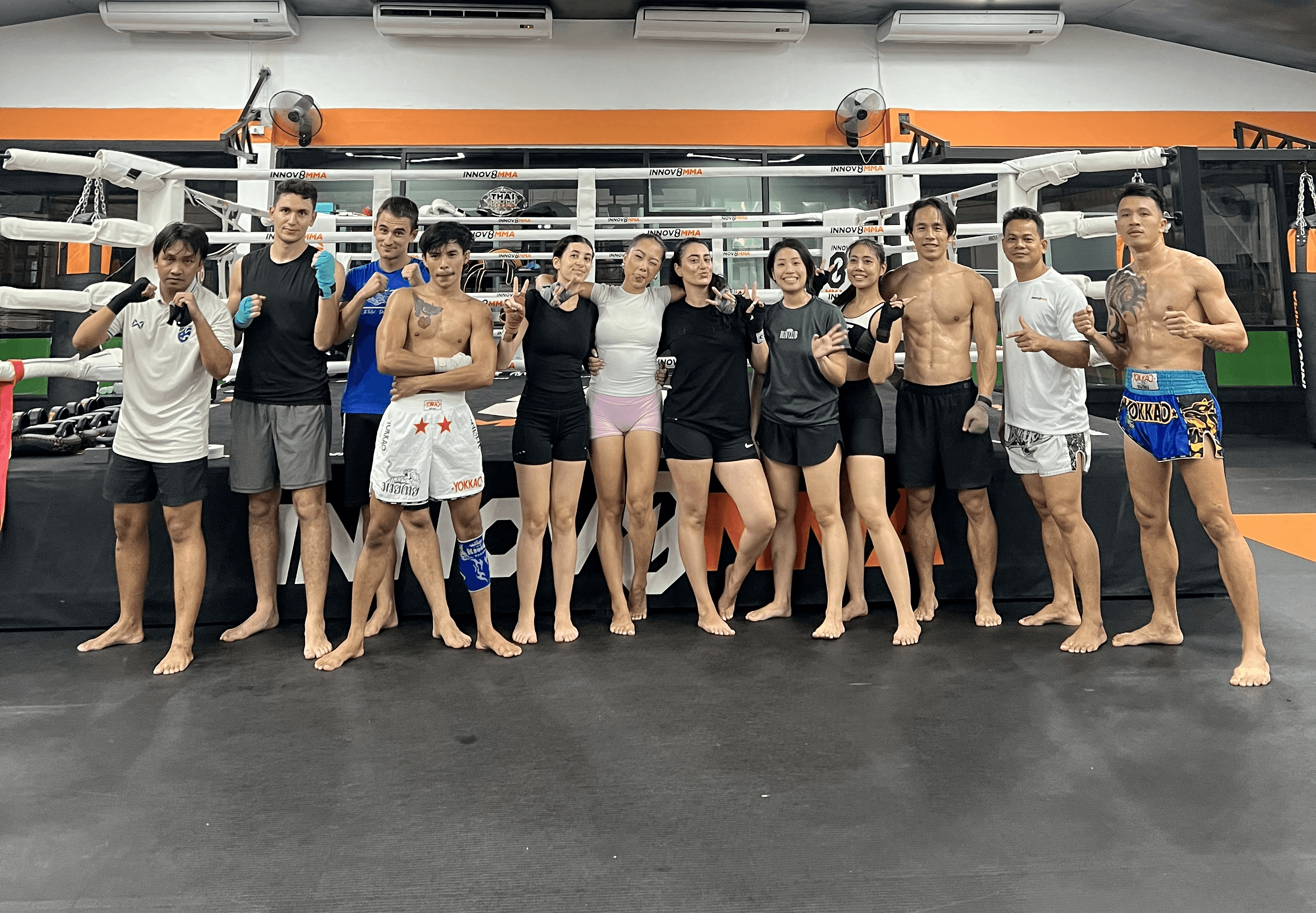 A group class at INNOV8 MMA