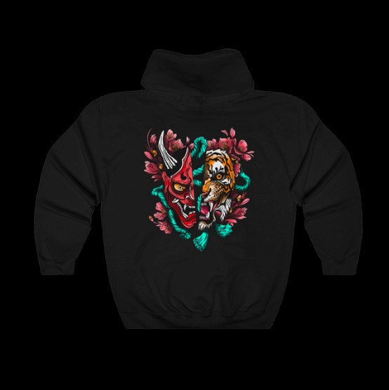 Swift Saint Oni and Tiger Hoodie