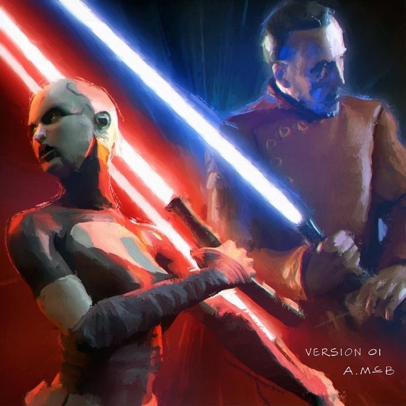 Original concept art for Dooku: Jedi Lost cover