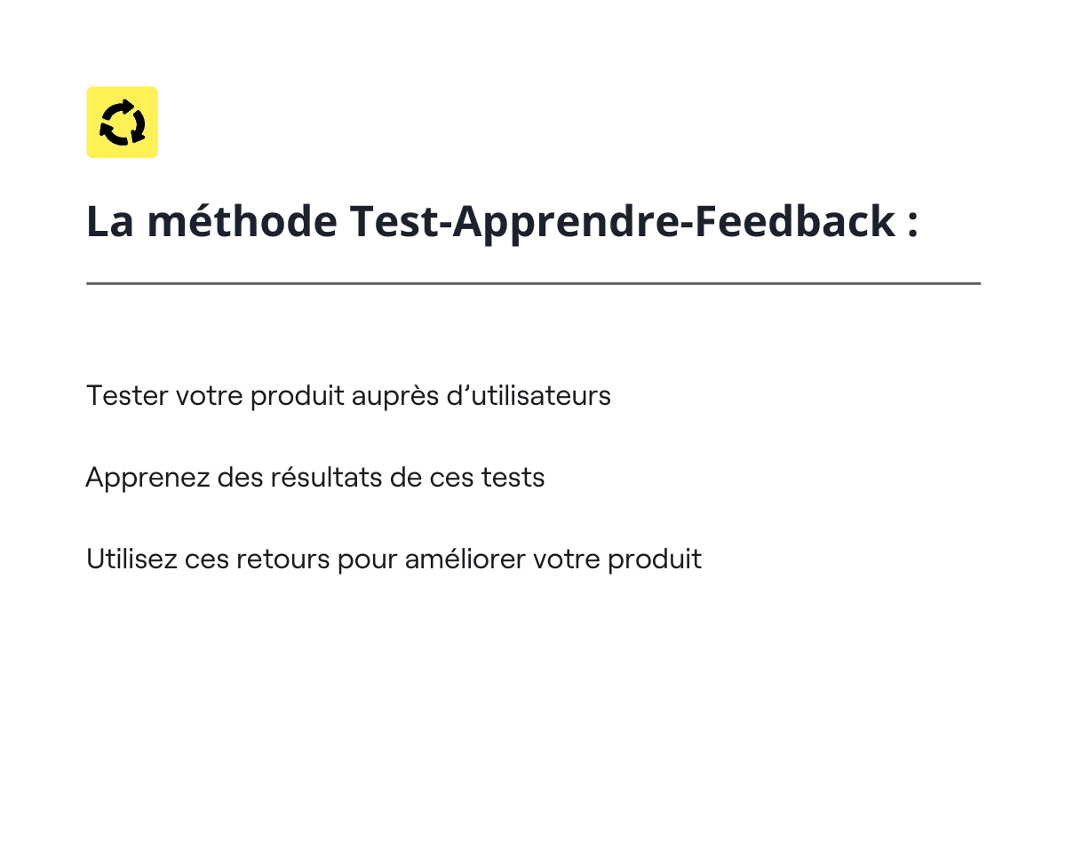 méthode test-learn-feedback