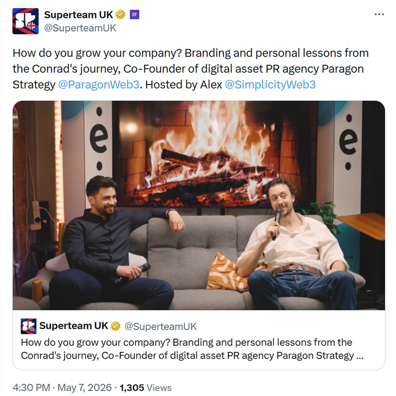 Video Post Card — Superteam UK