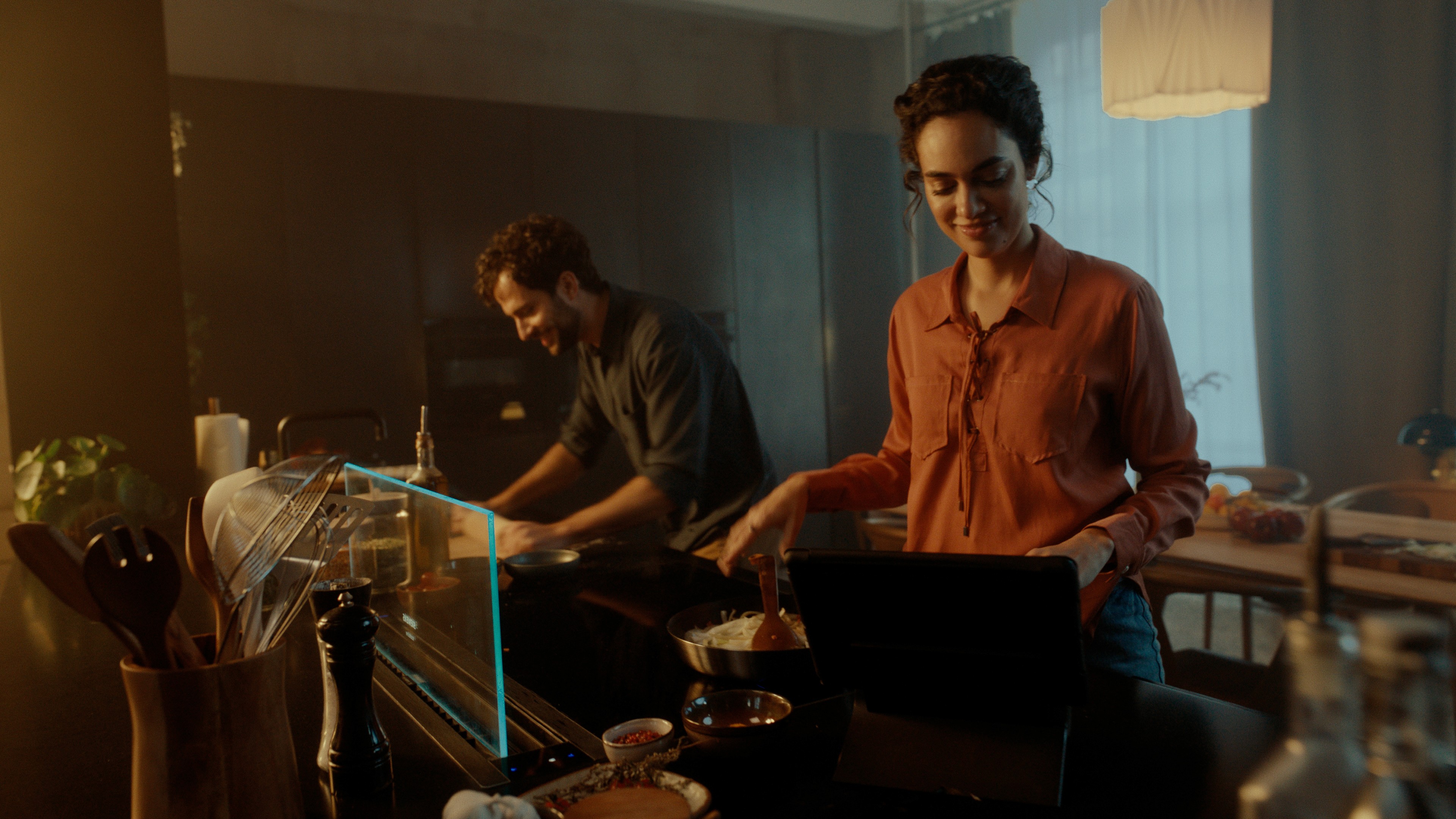 video production Woman In The kitchen