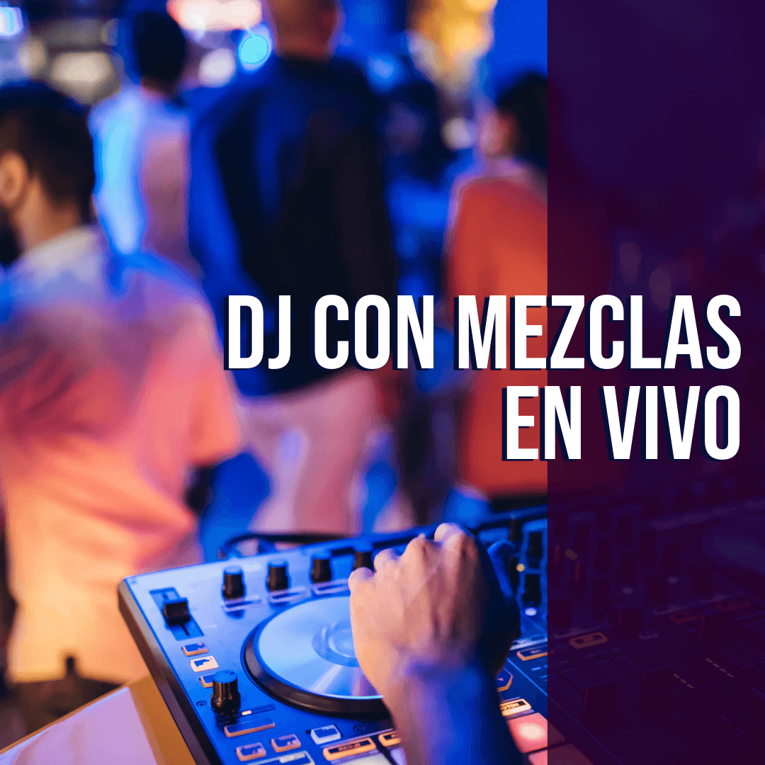Dj con animación y mezclas en vivo en discomóvil