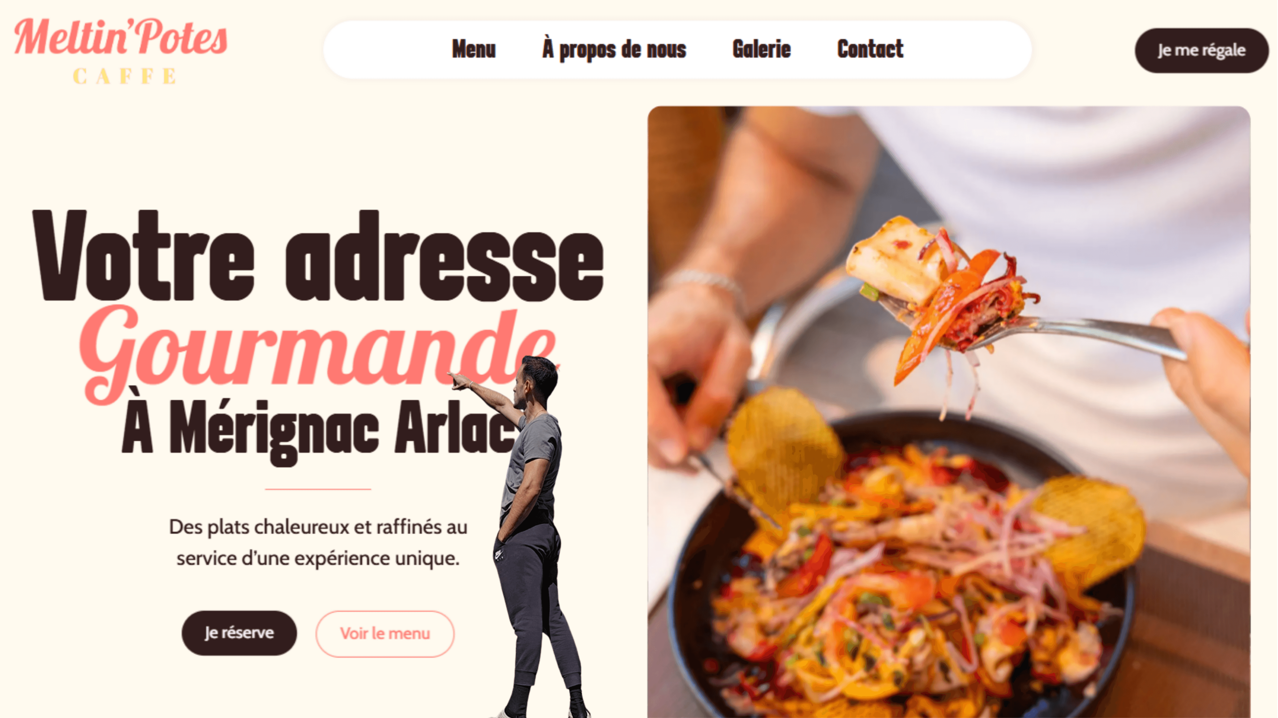 Reonte du site Meltin Potes caffé à Mérignac par Sl Vision