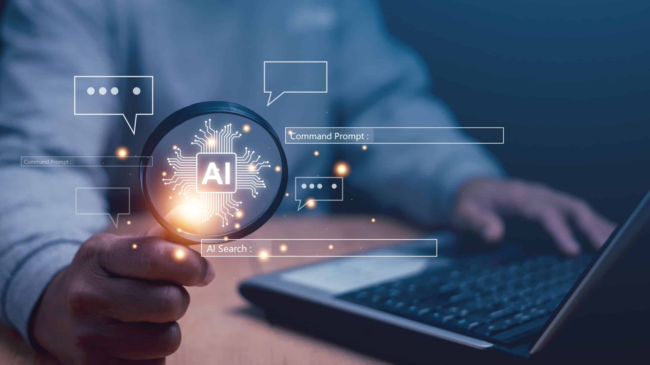 AI Search Engine Hologram | IDIGIU - Digital Marketing Agency