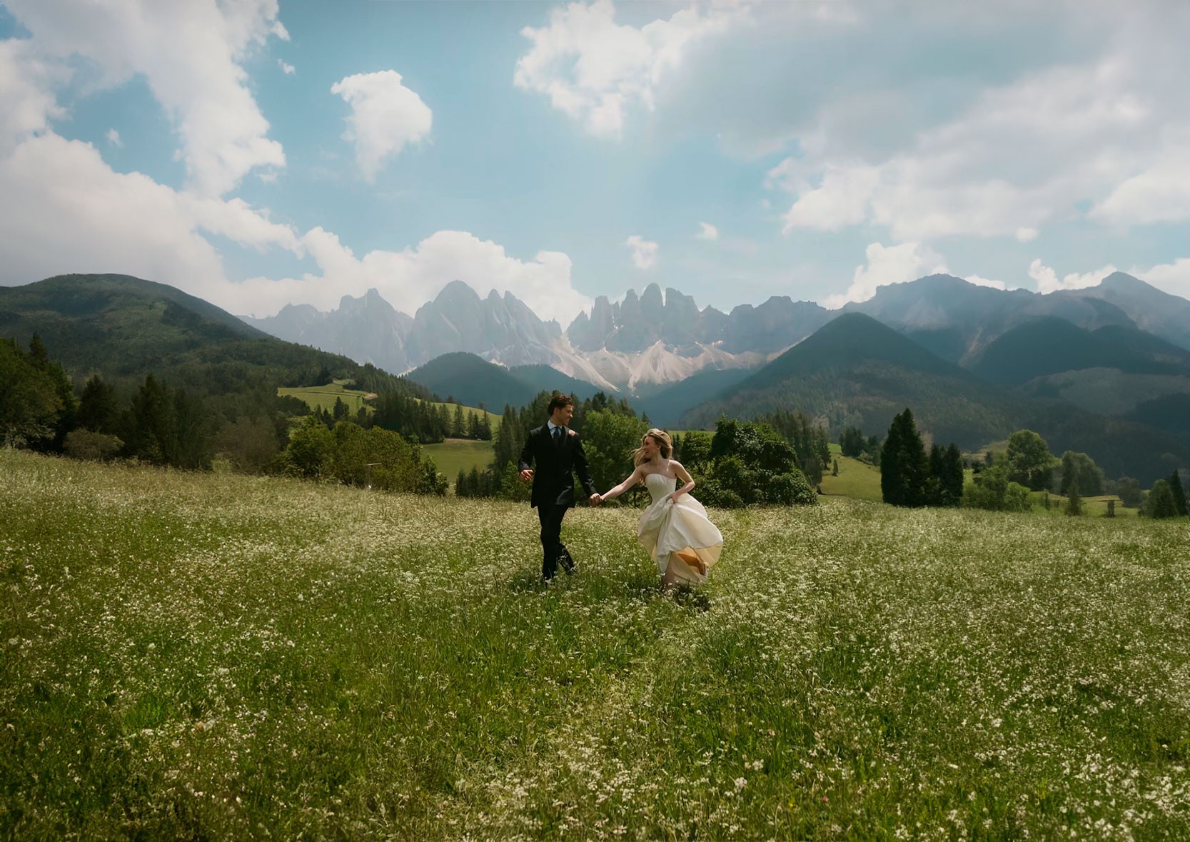 Group of men surfing