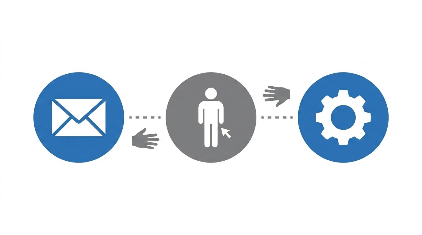 Why Onboarding Follow-Ups Still Create Manual Work concept illustration - RadMedia