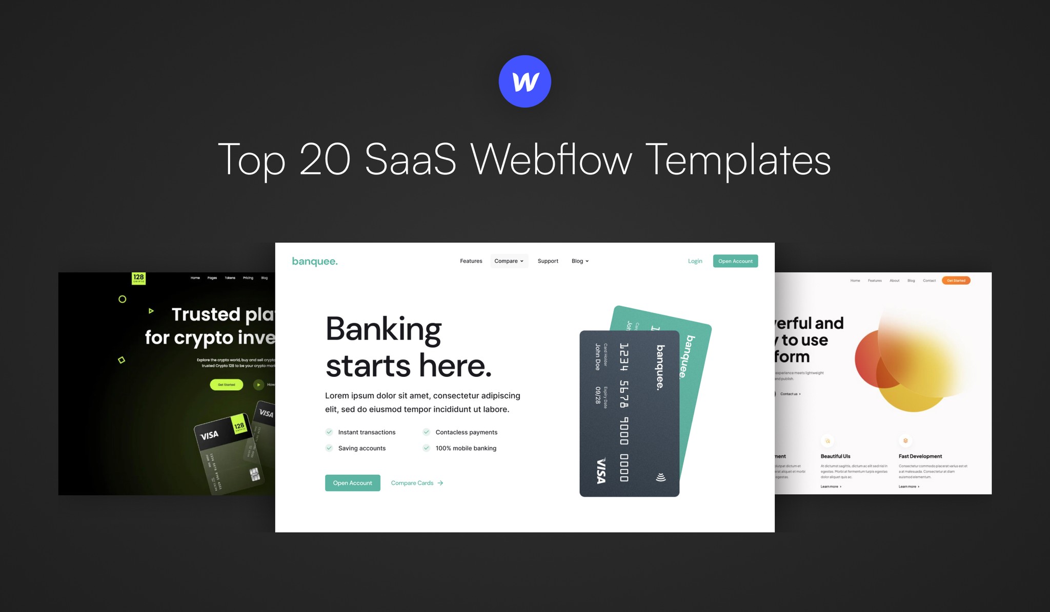 Best SaaS Webflow Templates