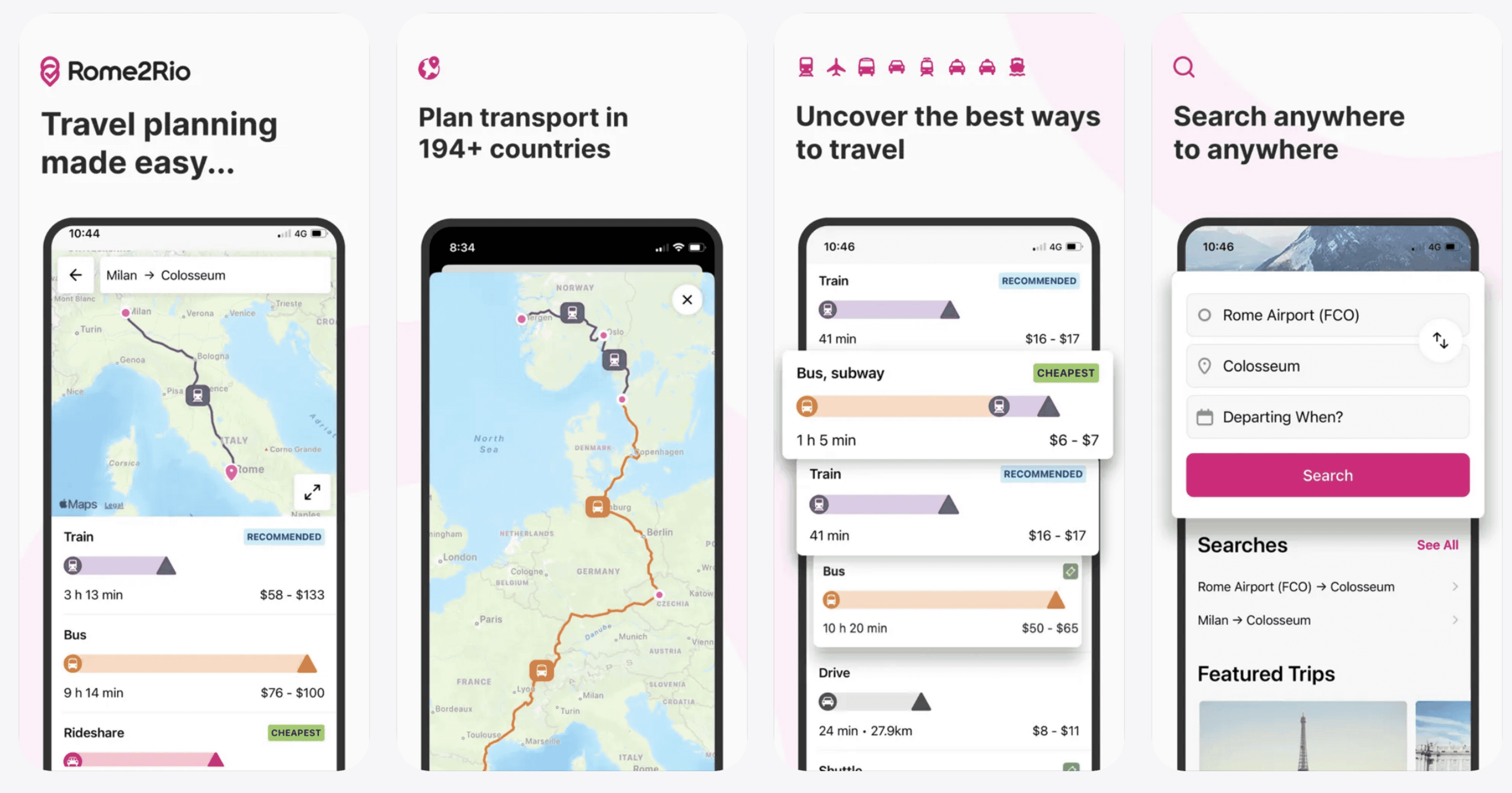 Best travel planning apps for 2026: Rome2Rio