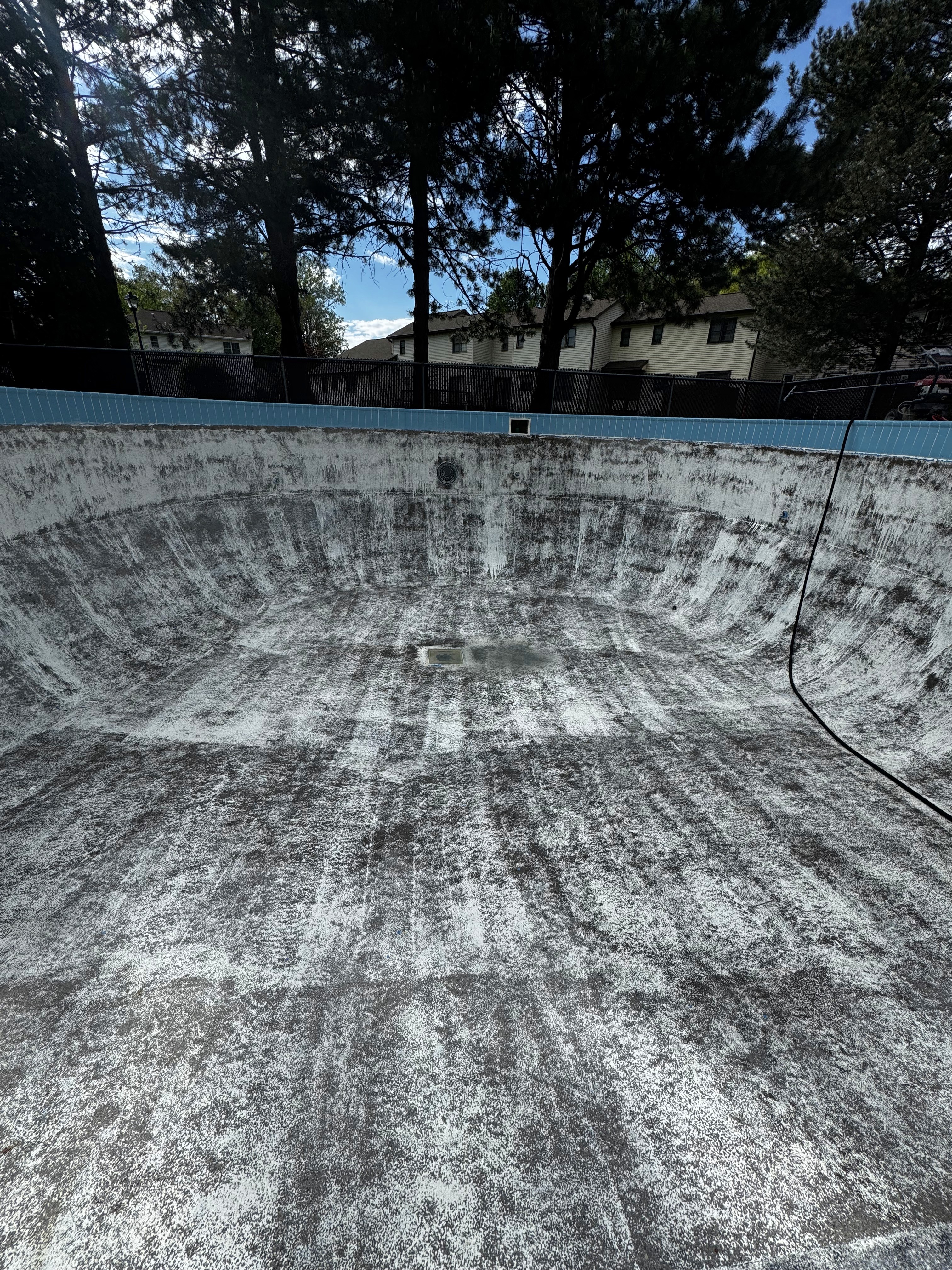 Pool sandblasting & coating by Rochester Sandblasting